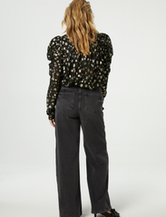 Fabienne Chapot - Didi Top - long-sleeved blouses - black/gold - 4