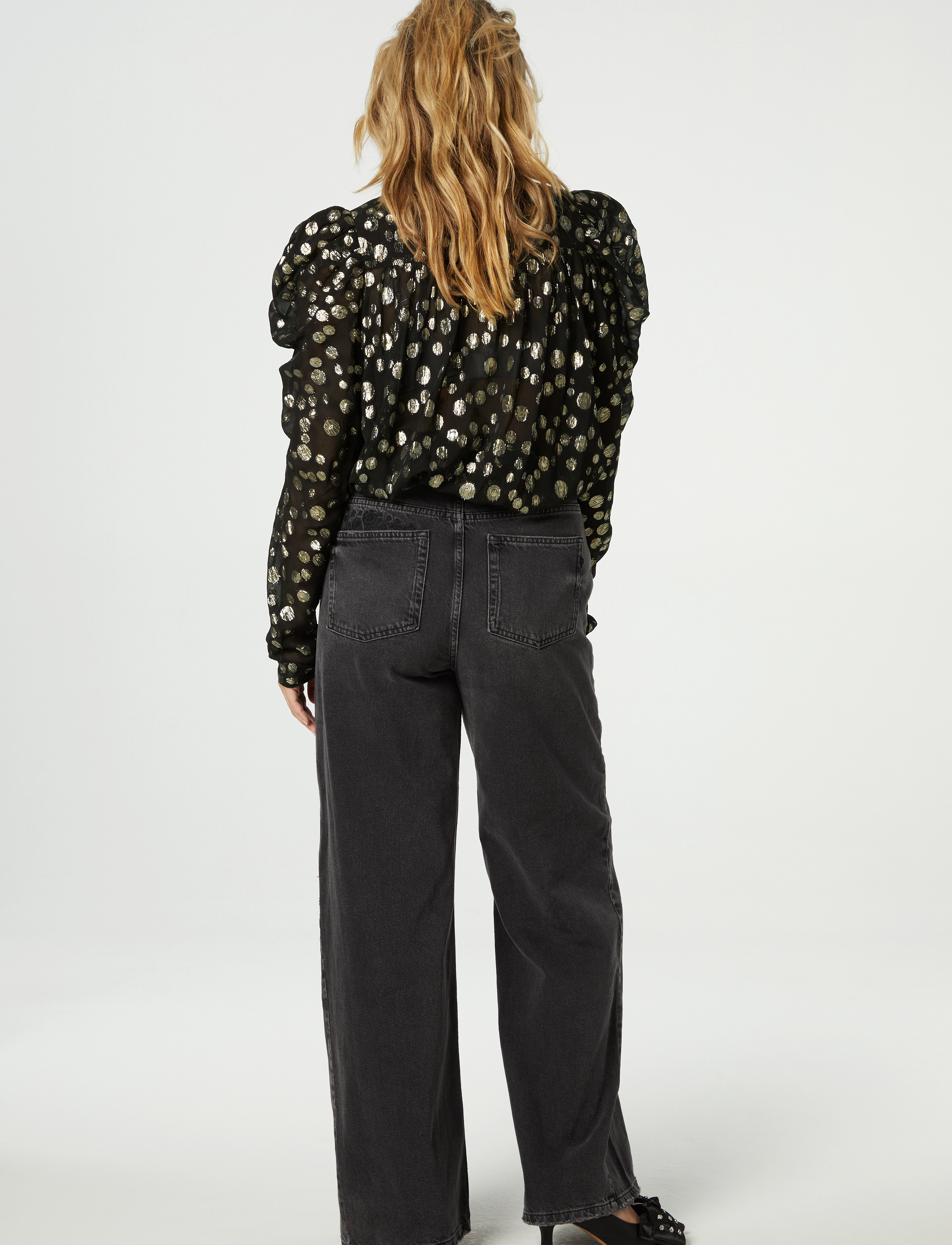 Fabienne Chapot - Didi Top - langärmlige blusen - black/gold - 4