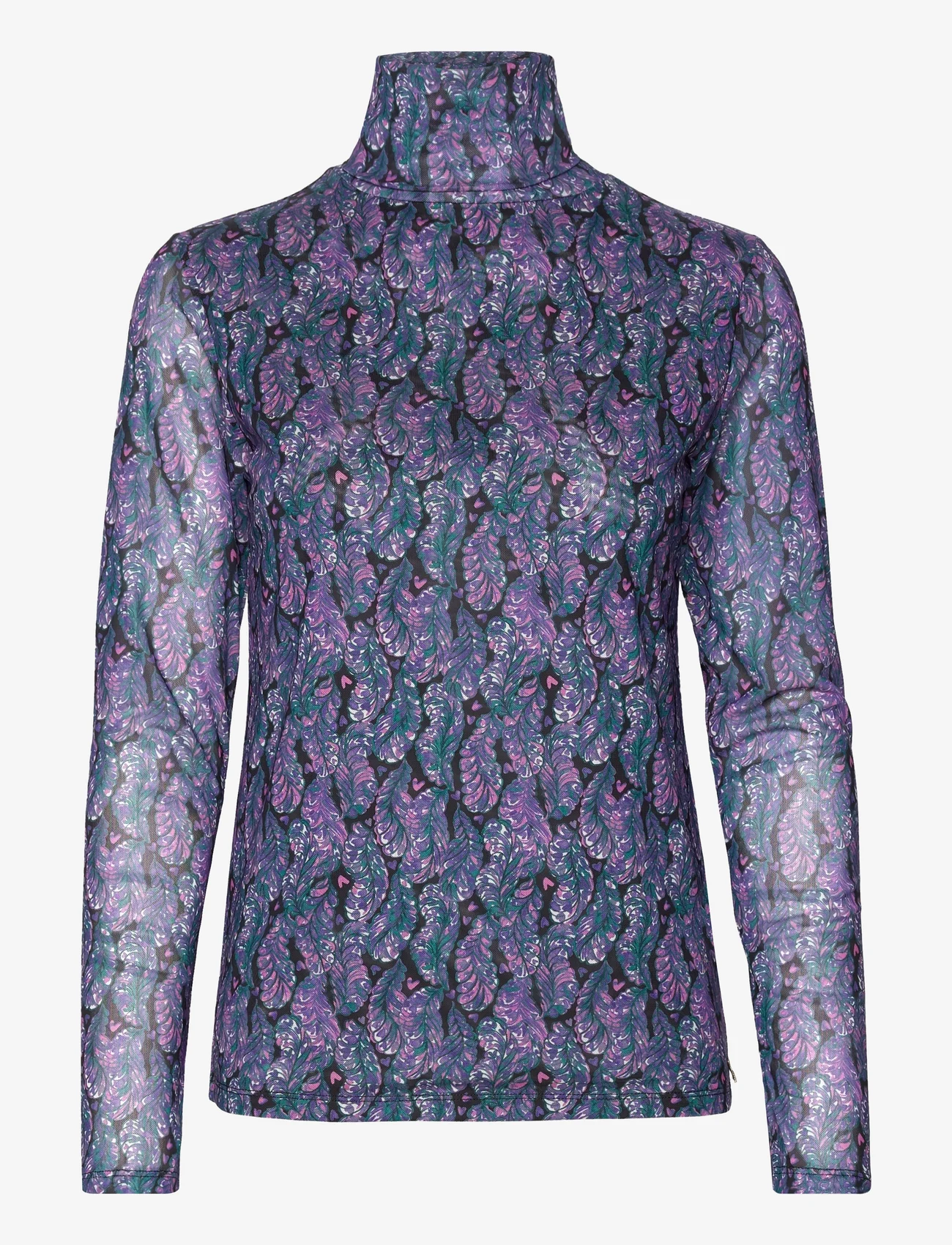 Fabienne Chapot - Michou Top - bluzki z długimi rękawami - antra/poppy purple - 0