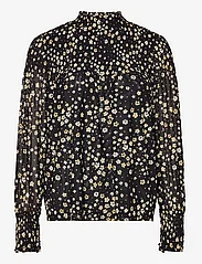 Fabienne Chapot - Jane Top - long-sleeved blouses - black/dijon yellow - 0