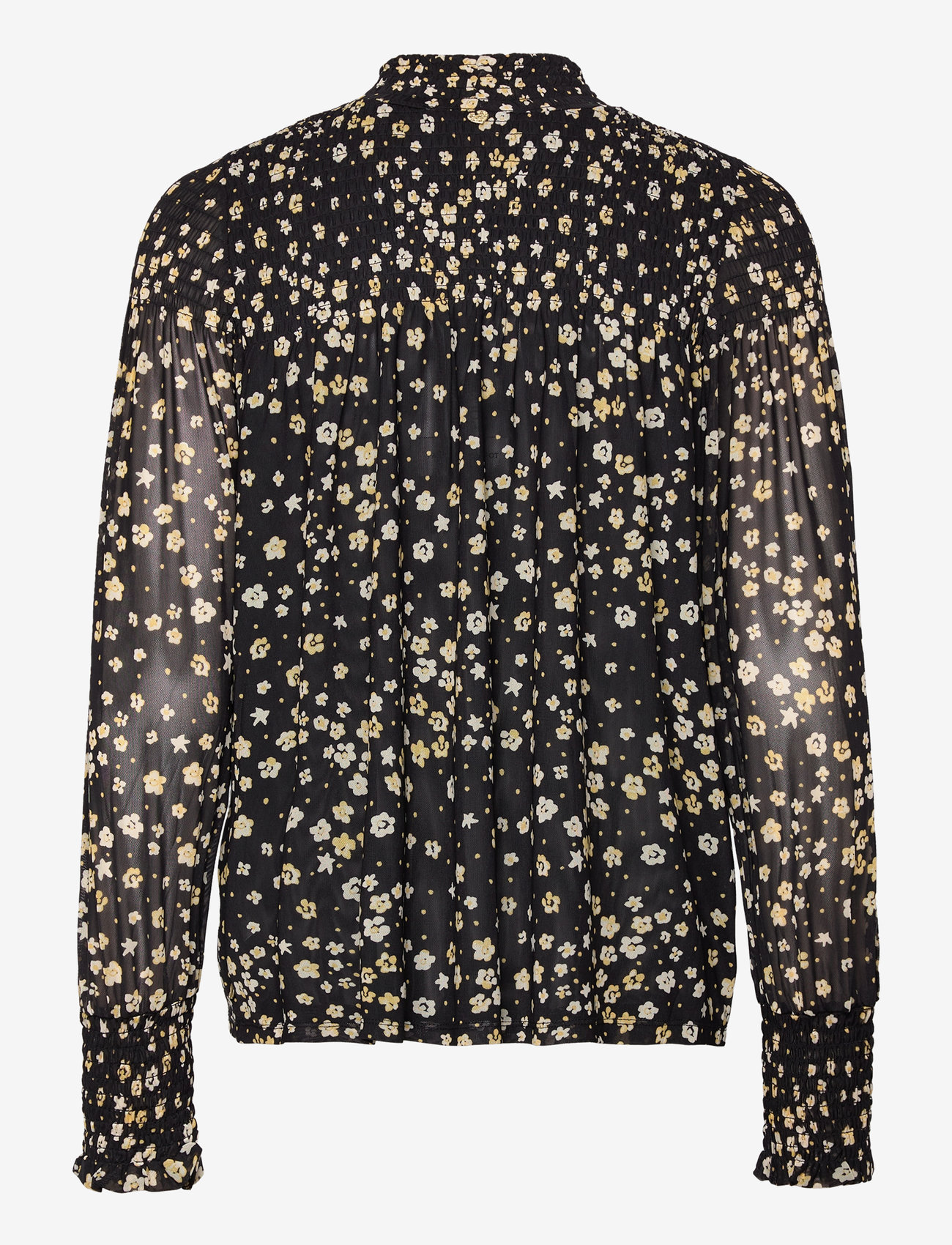 Fabienne Chapot - Mila Top - pikkade varrukatega pluusid - black/dijon yellow - 1