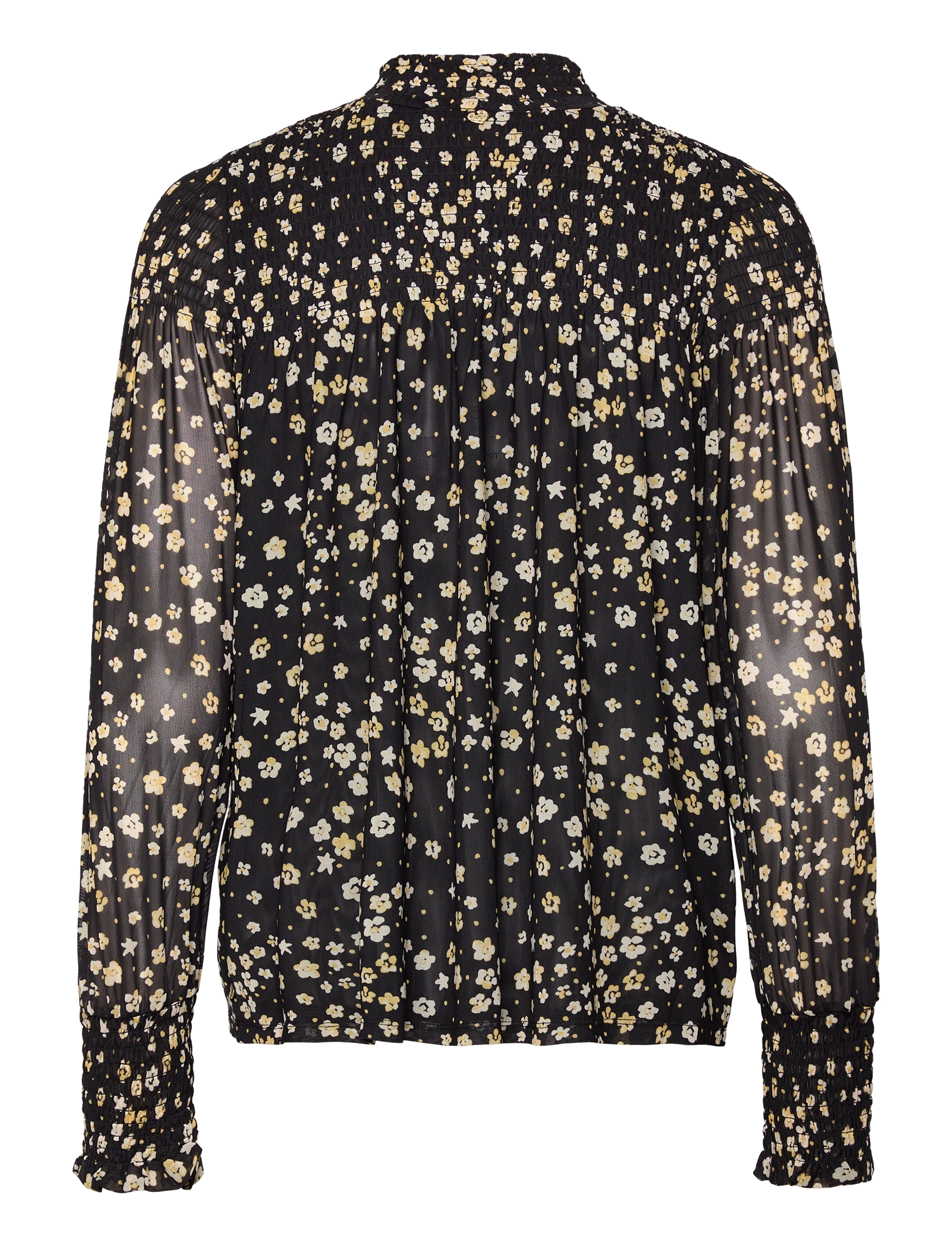 Fabienne Chapot - Mila Top - langærmede bluser - black/dijon yellow - 1