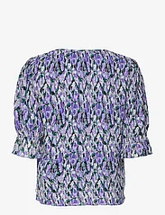 Fabienne Chapot - Jade Top - long-sleeved tops - poppy purple/cream w - 1