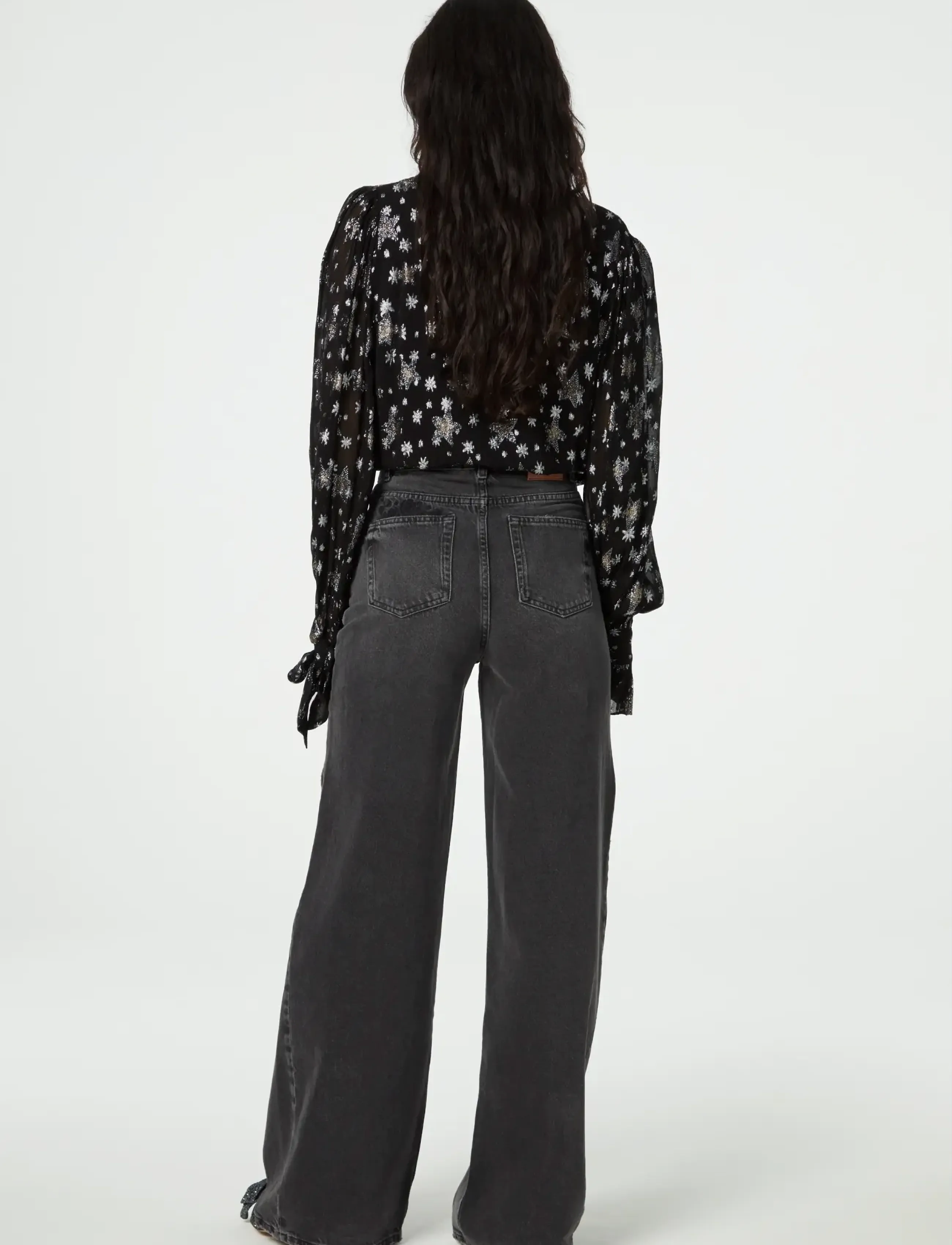 Fabienne Chapot - Kylie Blouse - langærmede bluser - black/silver - 4