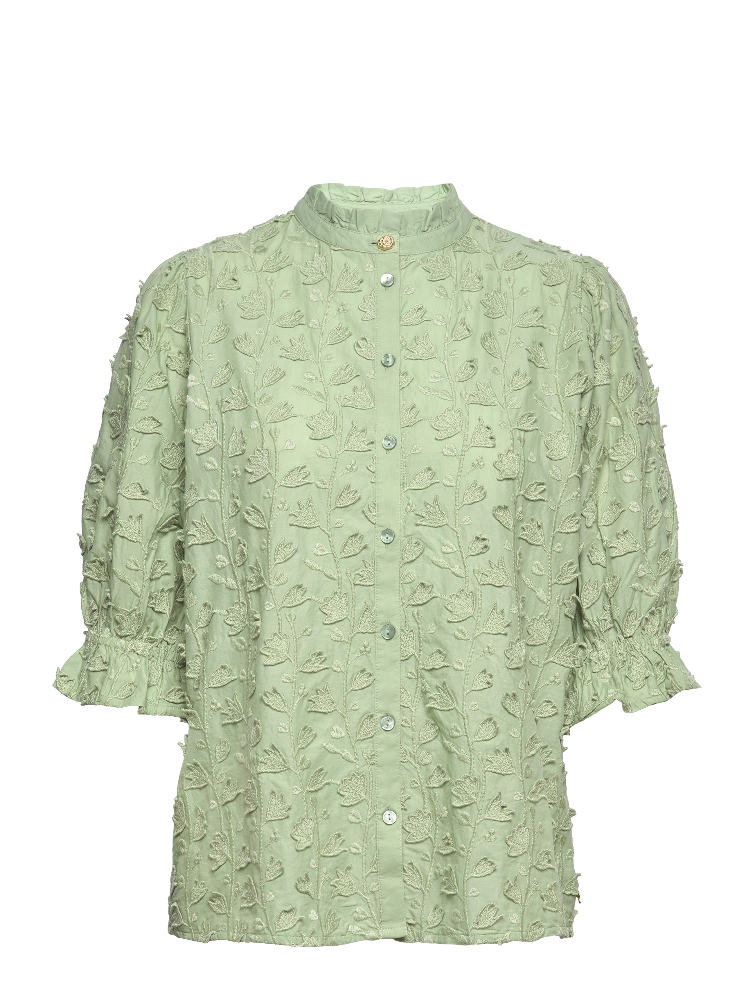 Fabienne Chapot - Kylie Blouse - langærmede bluser - sassy sage - 1