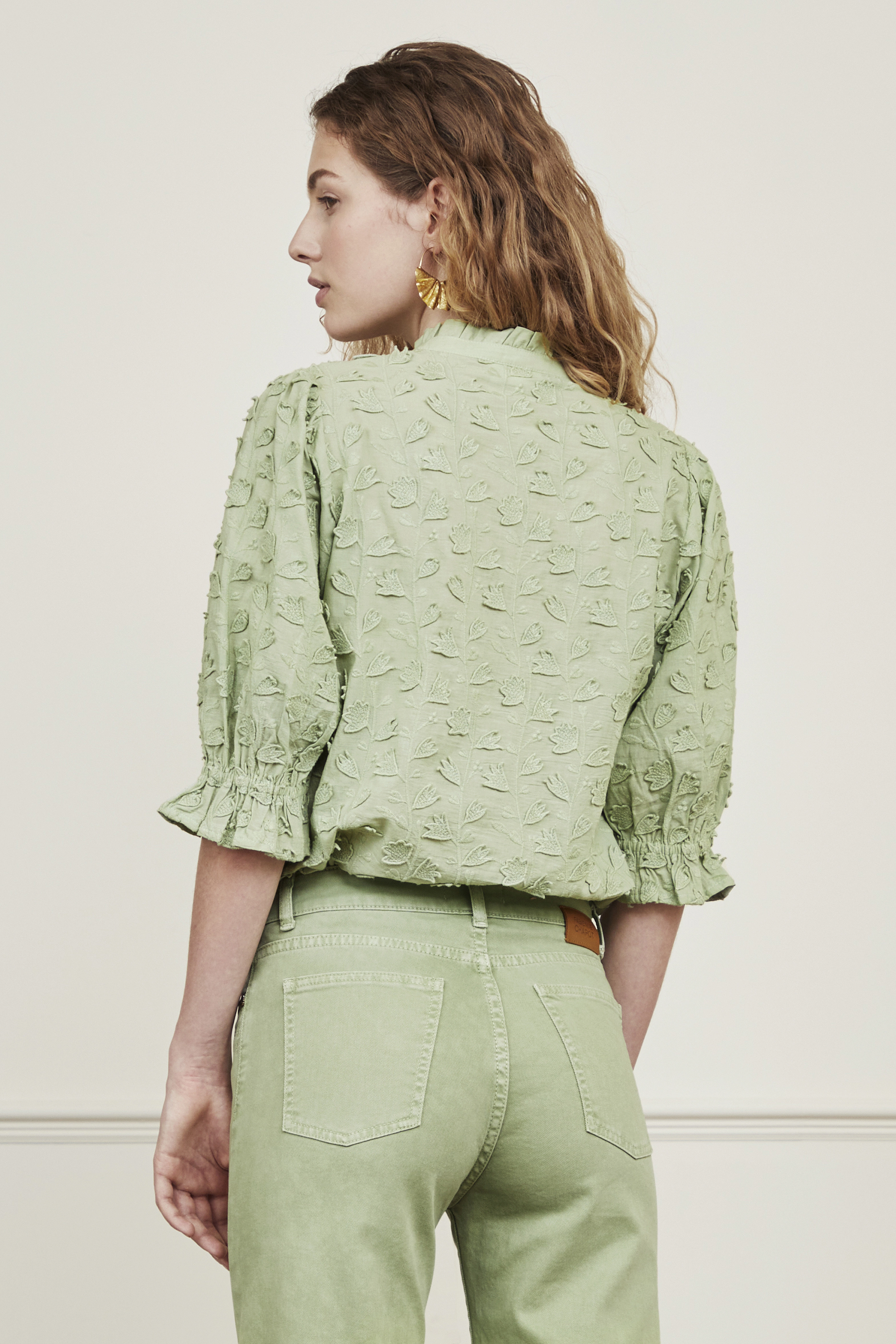Fabienne Chapot - Kylie Blouse - langärmlige blusen - sassy sage - 4