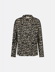 Fabienne Chapot - Sunrise Blouse - long-sleeved blouses - black/oat melange - 3