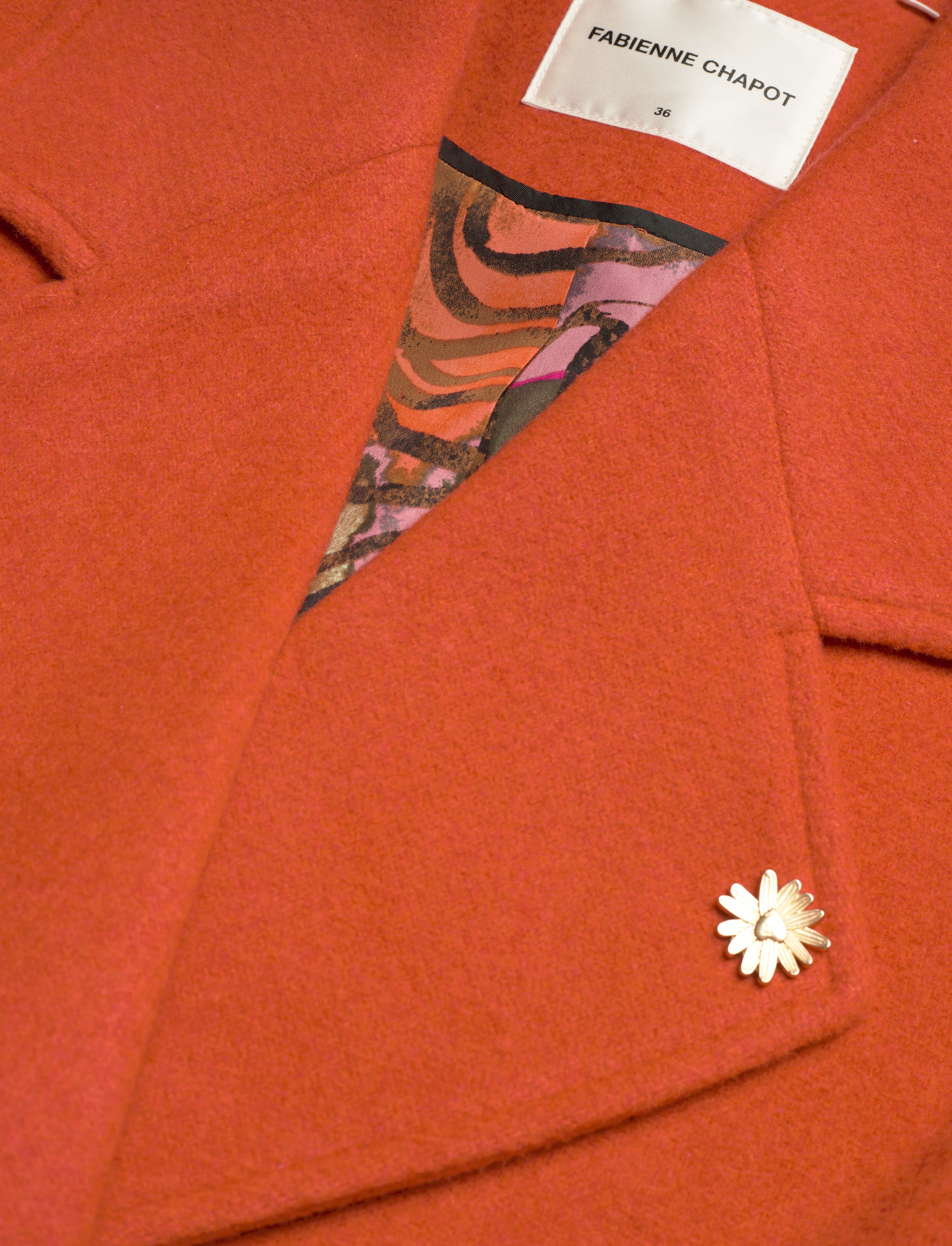 Fabienne Chapot - Beth Coat - orange lava - 5