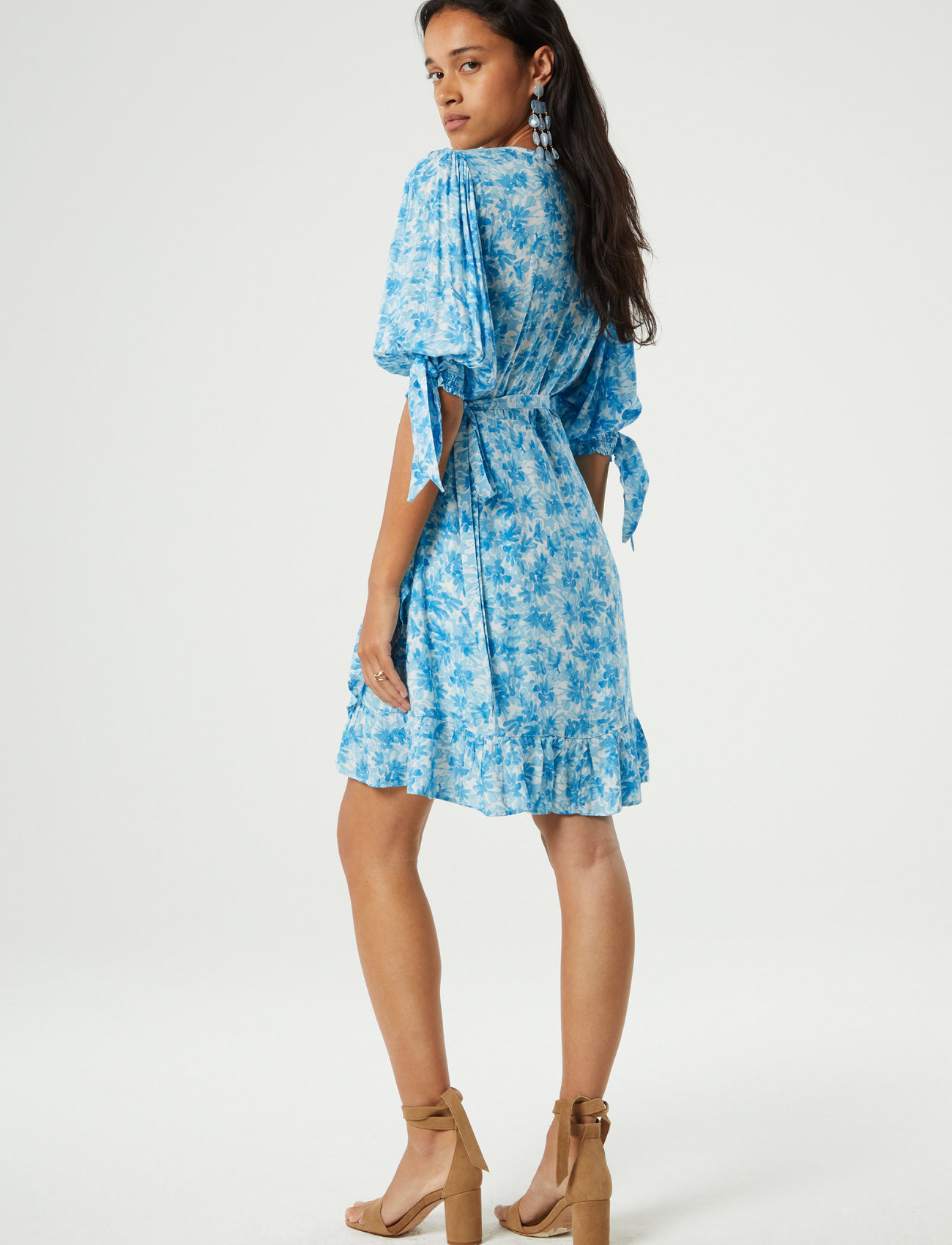 Fabienne Chapot - Channa - wrap dresses - cream white/azure bl - 4