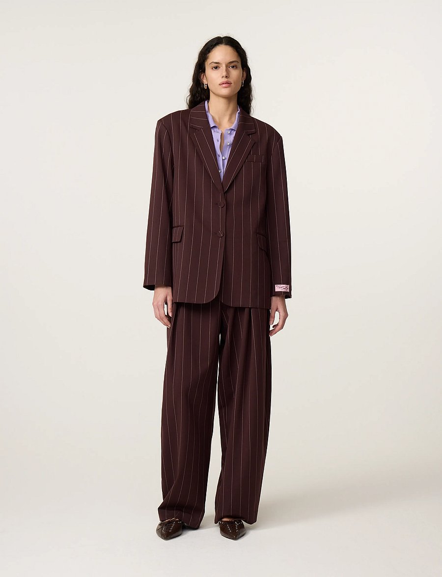 Fabienne Chapot - Henry Blazer - single breasted blazers - brown/pink rose - 0
