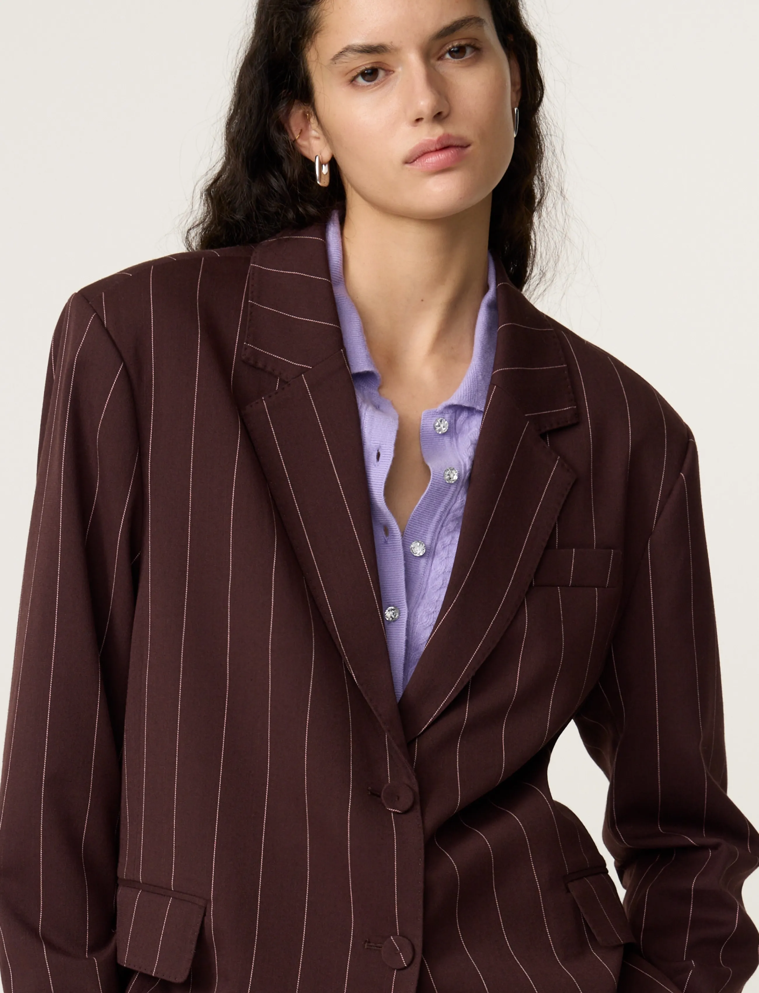 Fabienne Chapot - Henry Blazer - single breasted blazers - brown/pink rose - 2