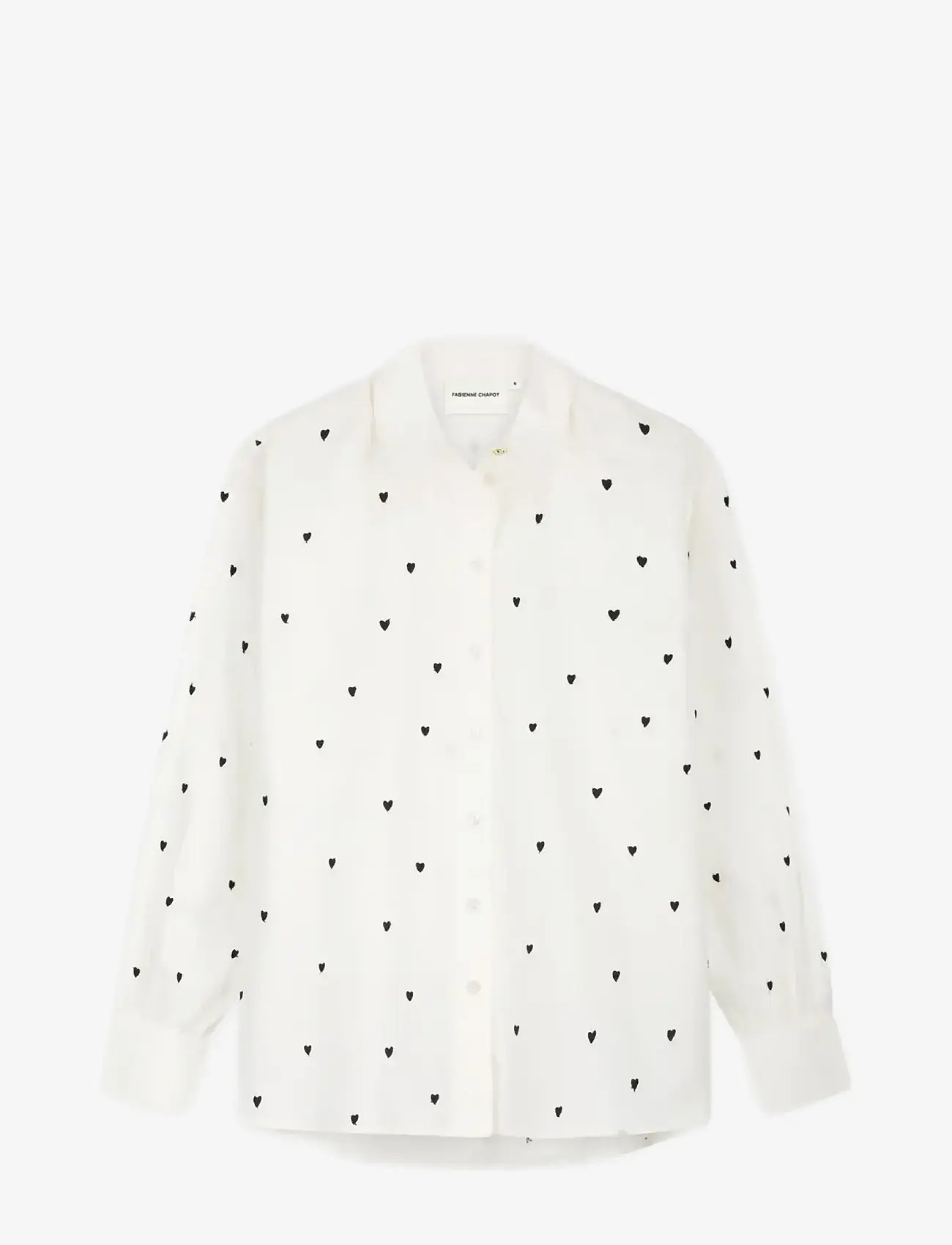 Fabienne Chapot - Dina Blouse - langärmlige hemden - cosy white/black - 0
