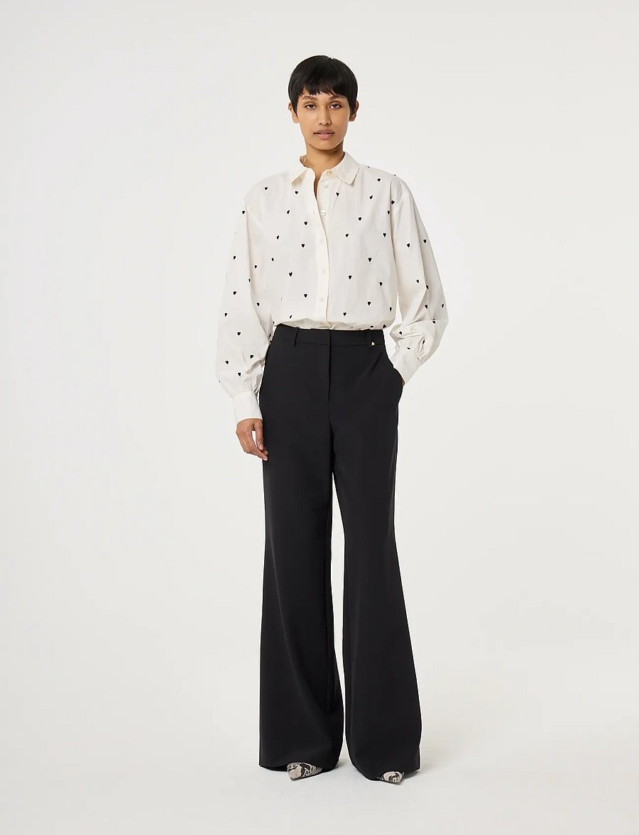 Fabienne Chapot - Dina Blouse - langärmlige hemden - cosy white/black - 3