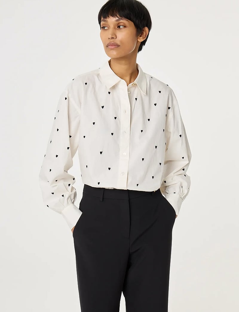 Fabienne Chapot - Dina Blouse - langærmede skjorter - cosy white/black - 4