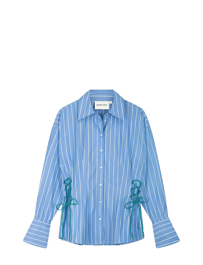 Fabienne Chapot - Indra Blouse - långärmade skjortor - marina blue/cosy white - 1