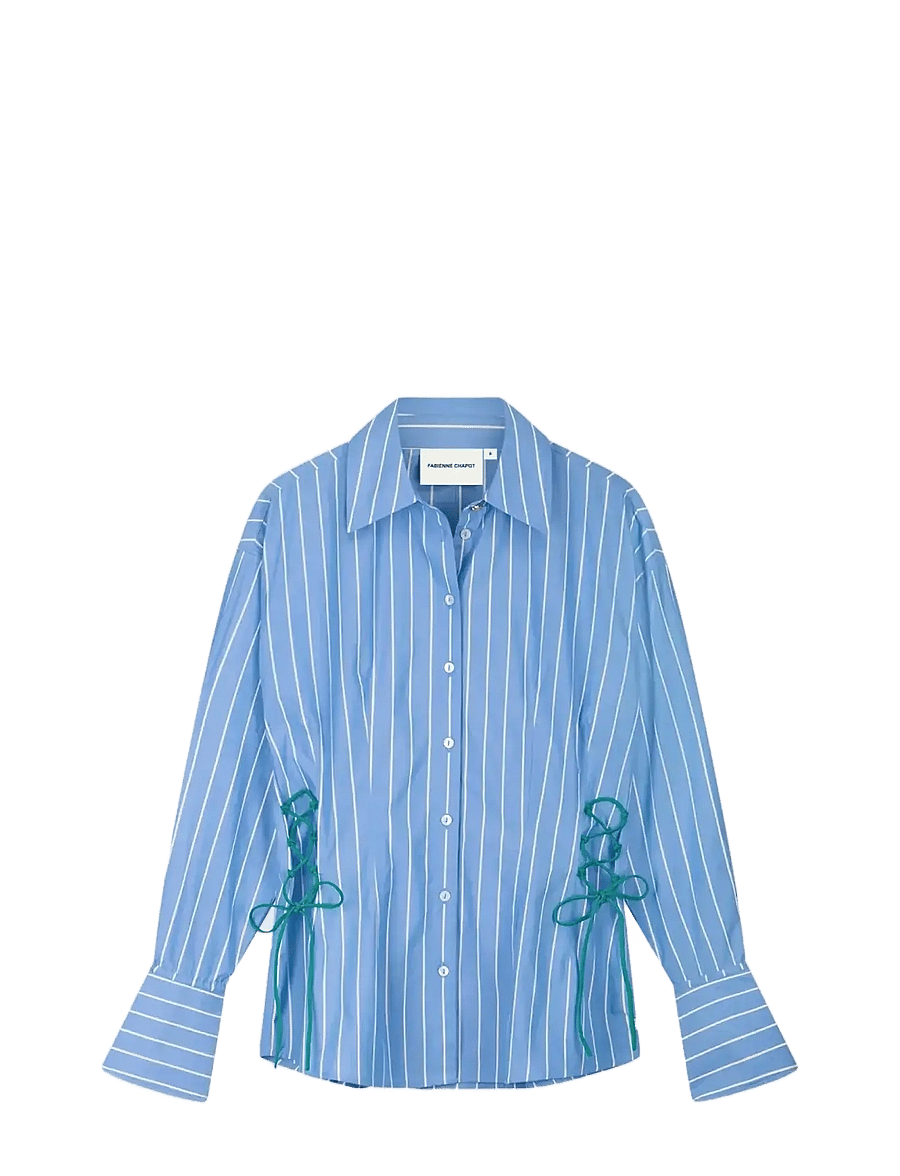 Fabienne Chapot - Indra Blouse - long-sleeved shirts - marina blue/cosy white - 1