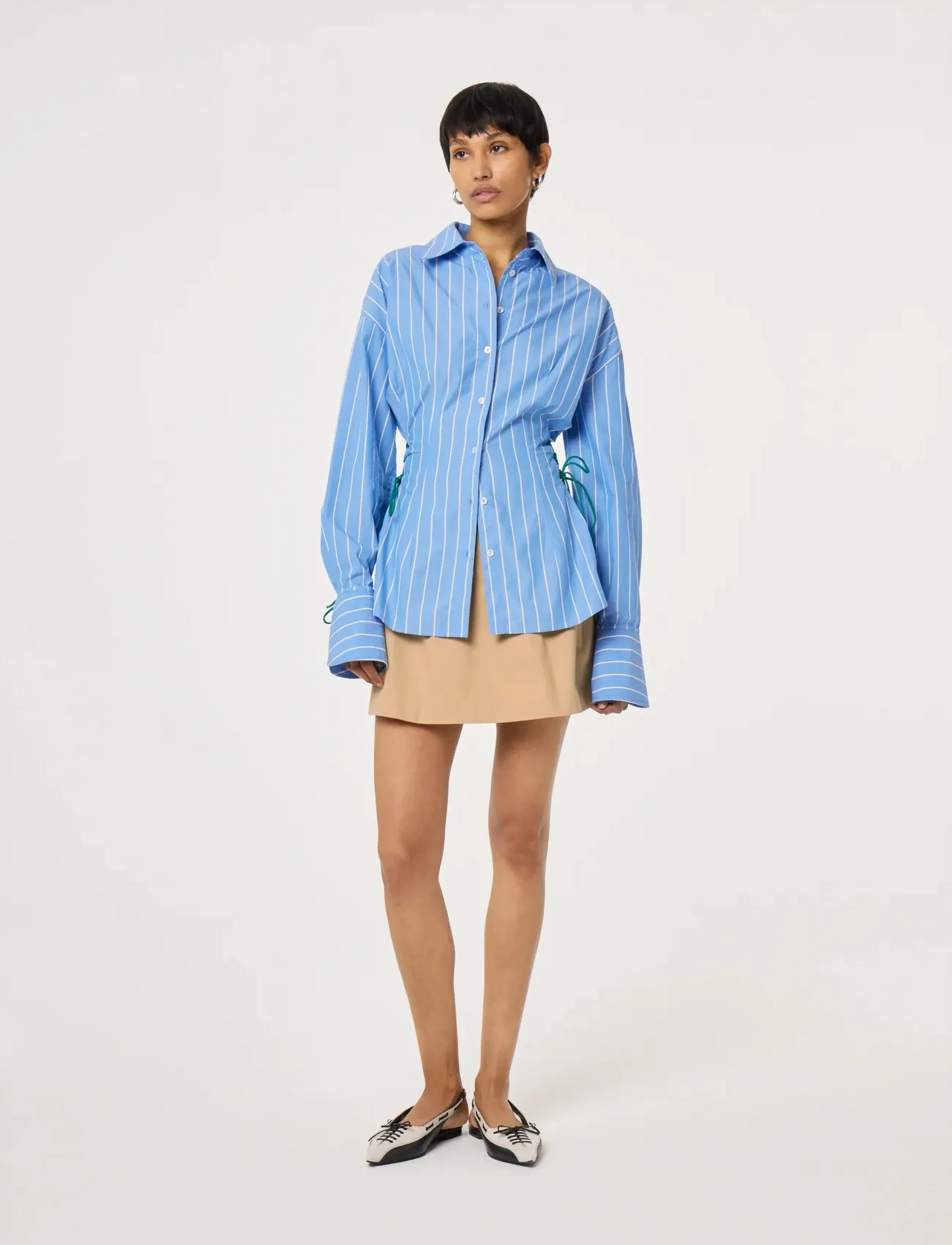 Fabienne Chapot Indra Blouse - Bluser - MARINA BLUE/COSY WHITE / blue