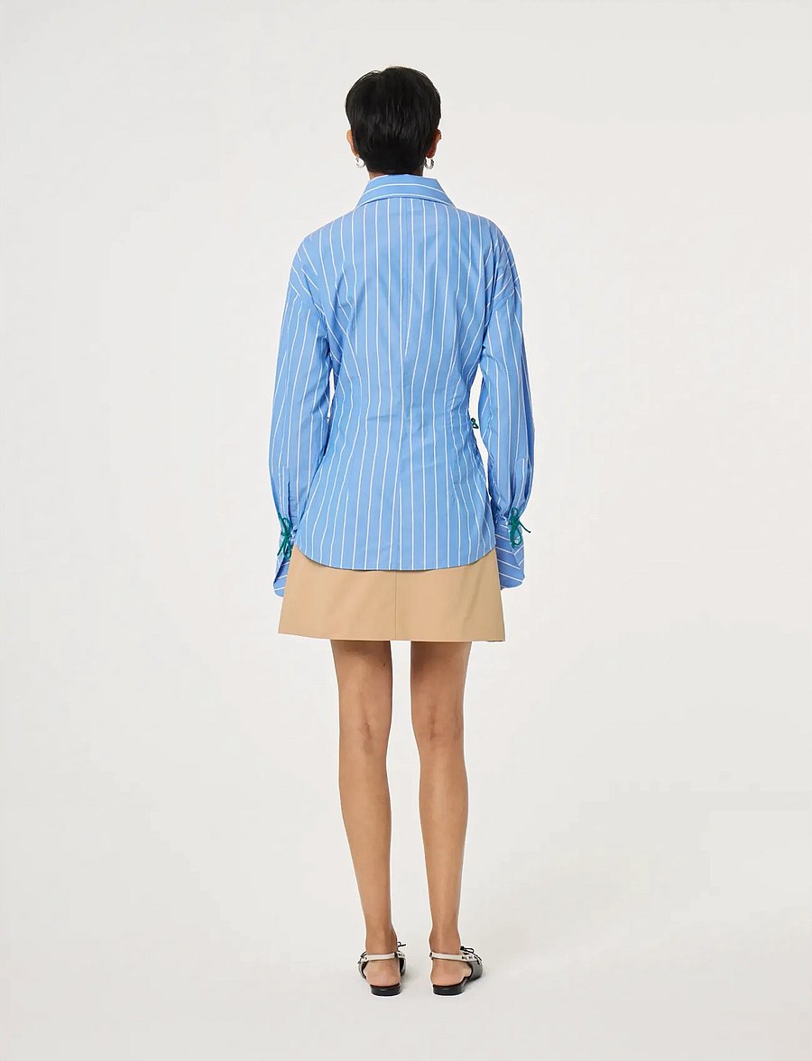 Fabienne Chapot - Indra Blouse - long-sleeved shirts - marina blue/cosy white - 3