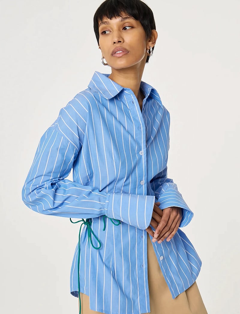 Fabienne Chapot - Indra Blouse - långärmade skjortor - marina blue/cosy white - 4