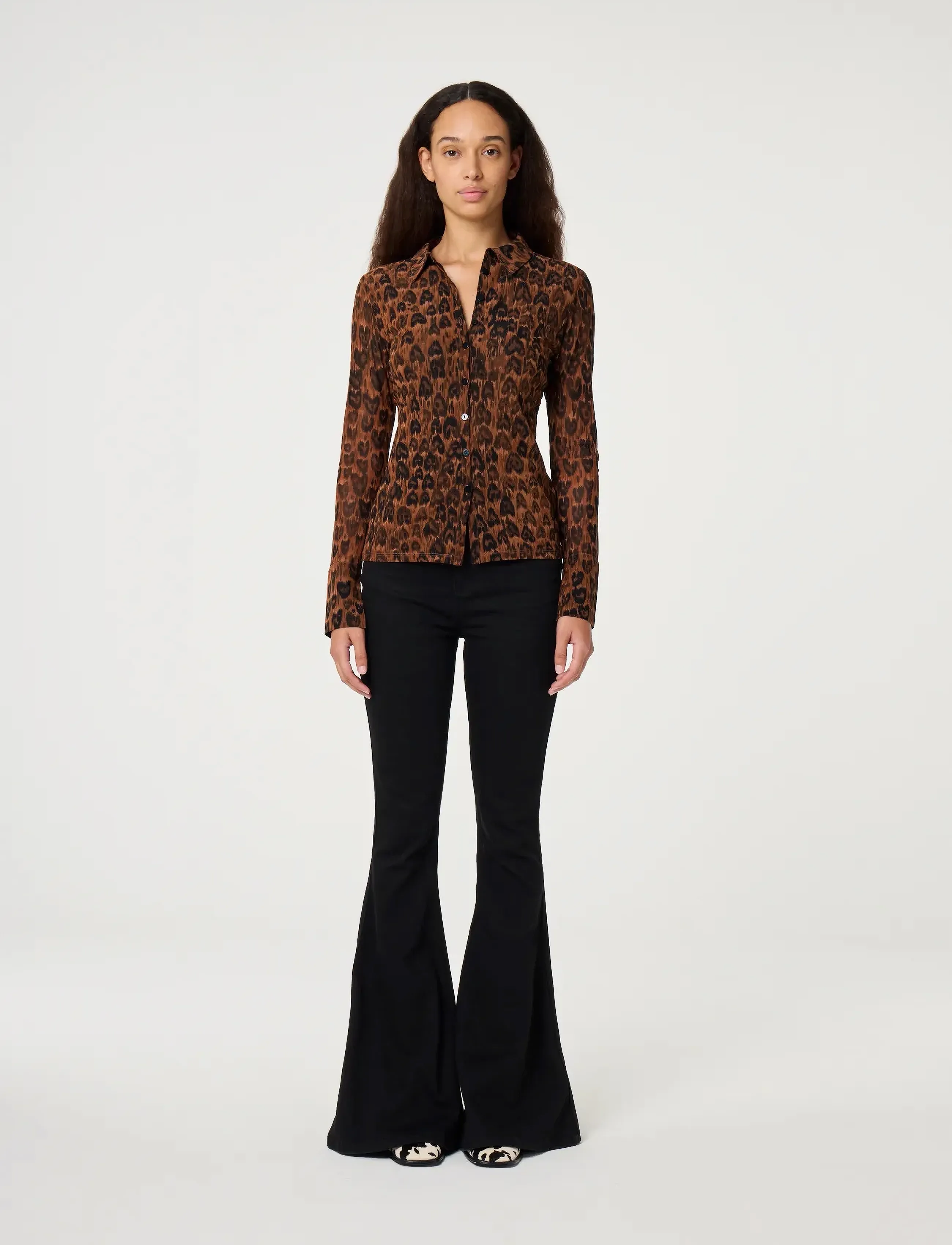 Fabienne Chapot Kevis Blouse, L, Brown, Bluser > Langærmede, Dame