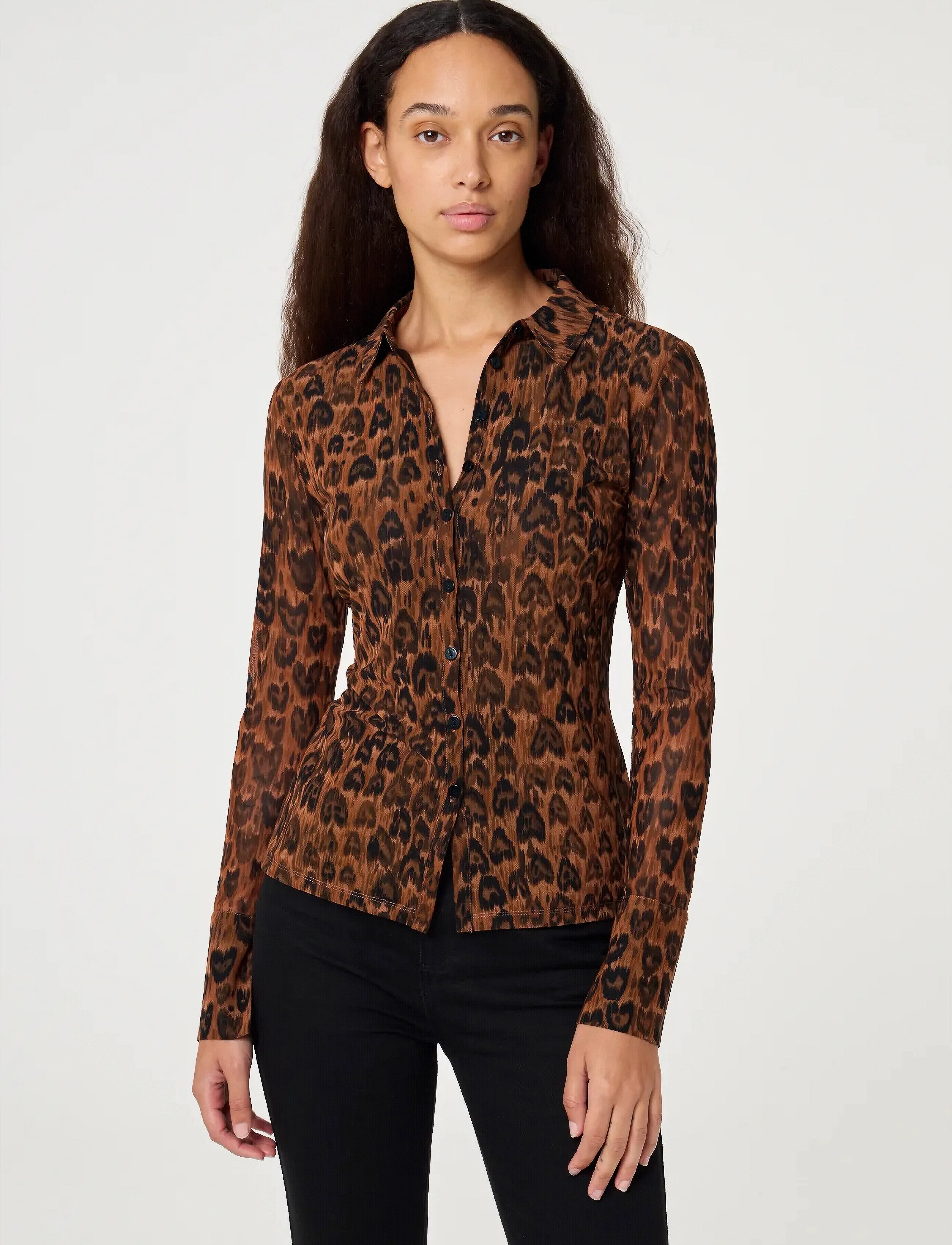 Fabienne Chapot - Kevis Blouse - pitkähihaiset puserot - burnt sugar/black - 2
