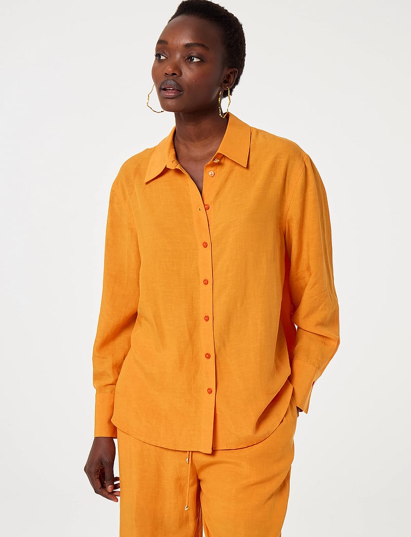 Fabienne Chapot - Tony Blouse - långärmade skjortor - jus d 'orange - 0