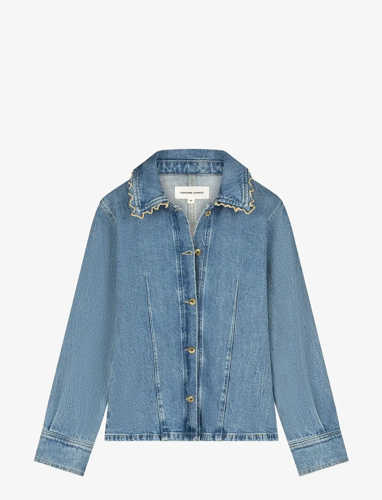 Fabienne Chapot - Inda Blouse - jeansskjortor - mid blue - 1