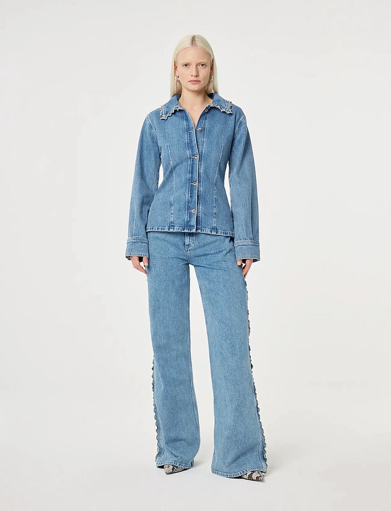 Fabienne Chapot - Inda Blouse - jeansskjortor - mid blue - 0