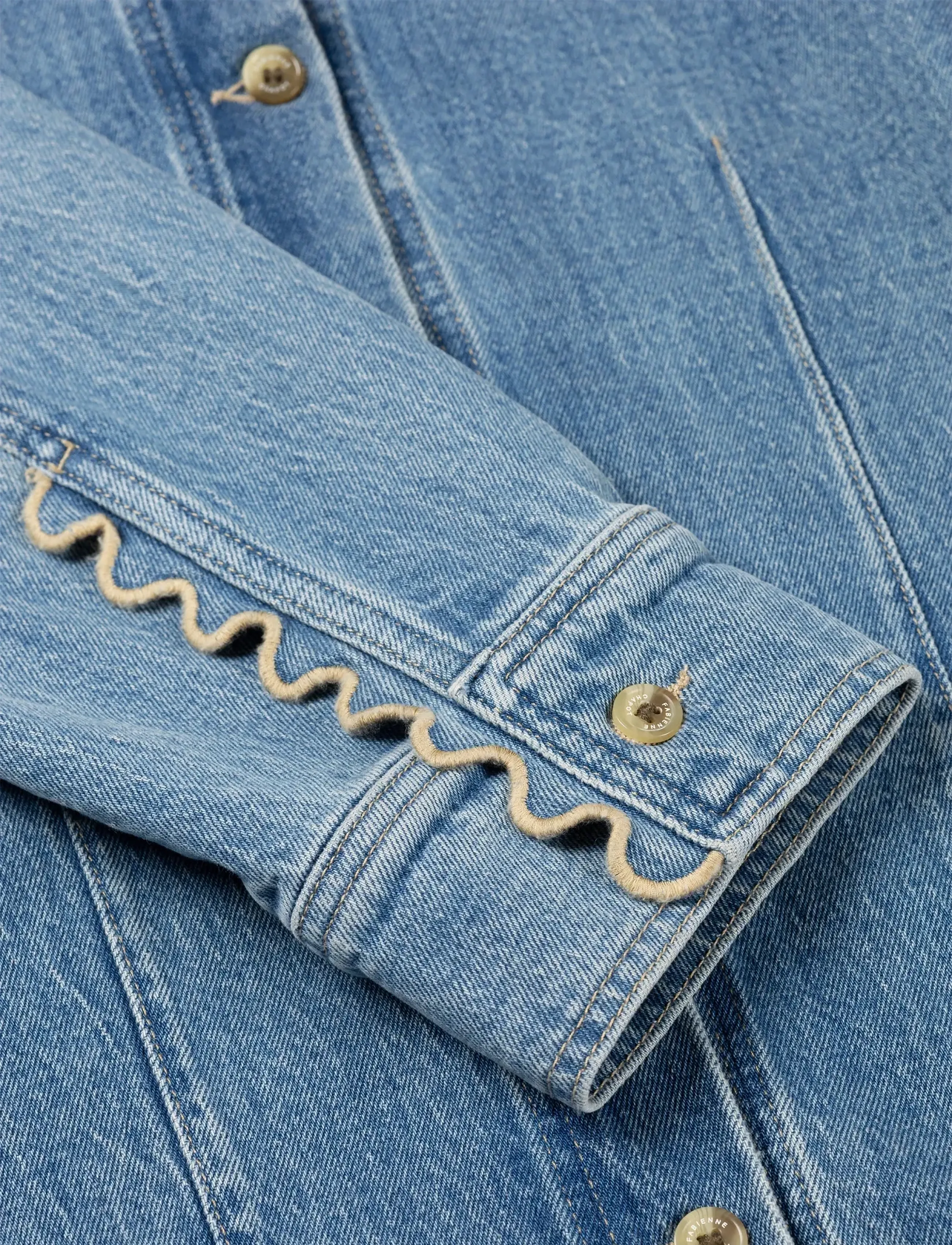 Fabienne Chapot - Inda Blouse - denim shirts - mid blue - 4