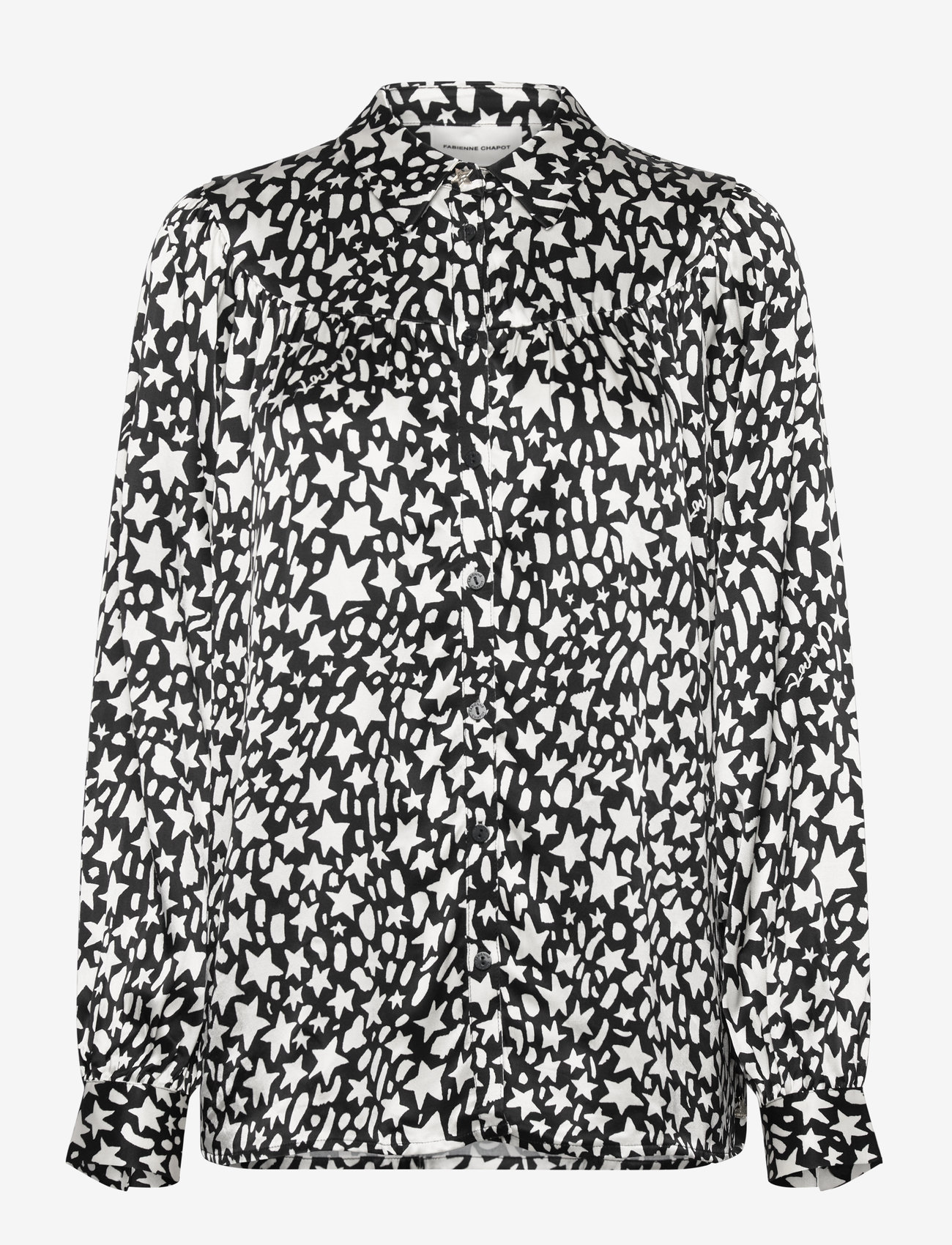 Fabienne Chapot - Nina Blouse - pikkade varrukatega särgid - black/creme brulee - 1