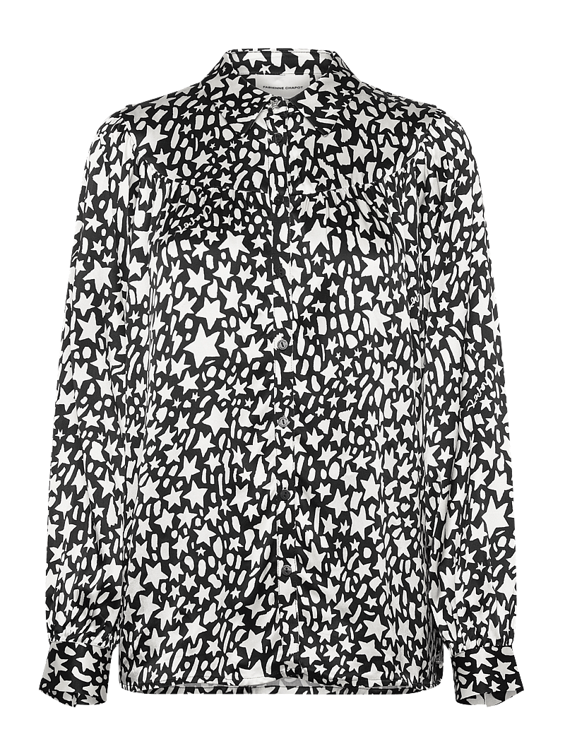 Fabienne Chapot - Nina Blouse - pikkade varrukatega särgid - black/creme brulee - 1