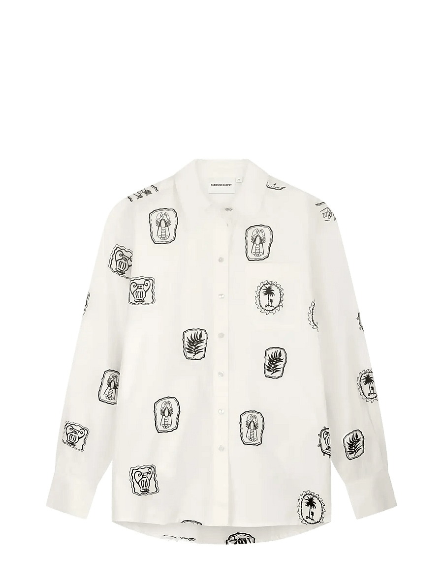 Fabienne Chapot - Alex Blouse - långärmade skjortor - cosy white - 1