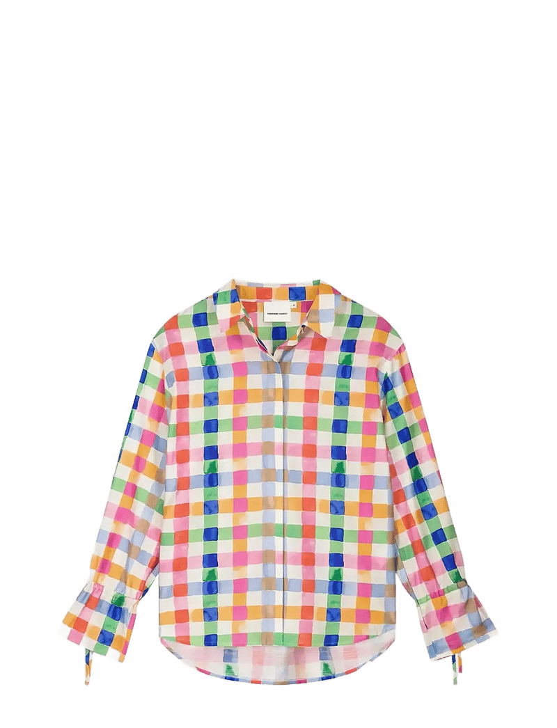 Fabienne Chapot - Alicia Blouse - pikkade varrukatega särgid - cosy white/solar orange - 1