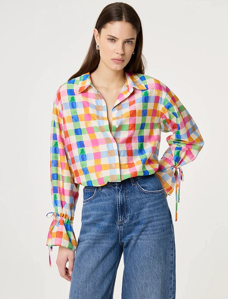 Fabienne Chapot - Alicia Blouse - pikkade varrukatega särgid - cosy white/solar orange - 2