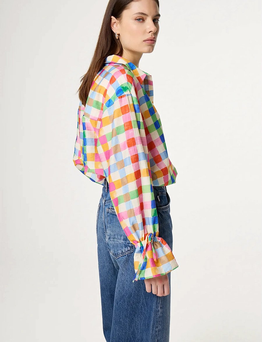 Fabienne Chapot - Alicia Blouse - långärmade skjortor - cosy white/solar orange - 3
