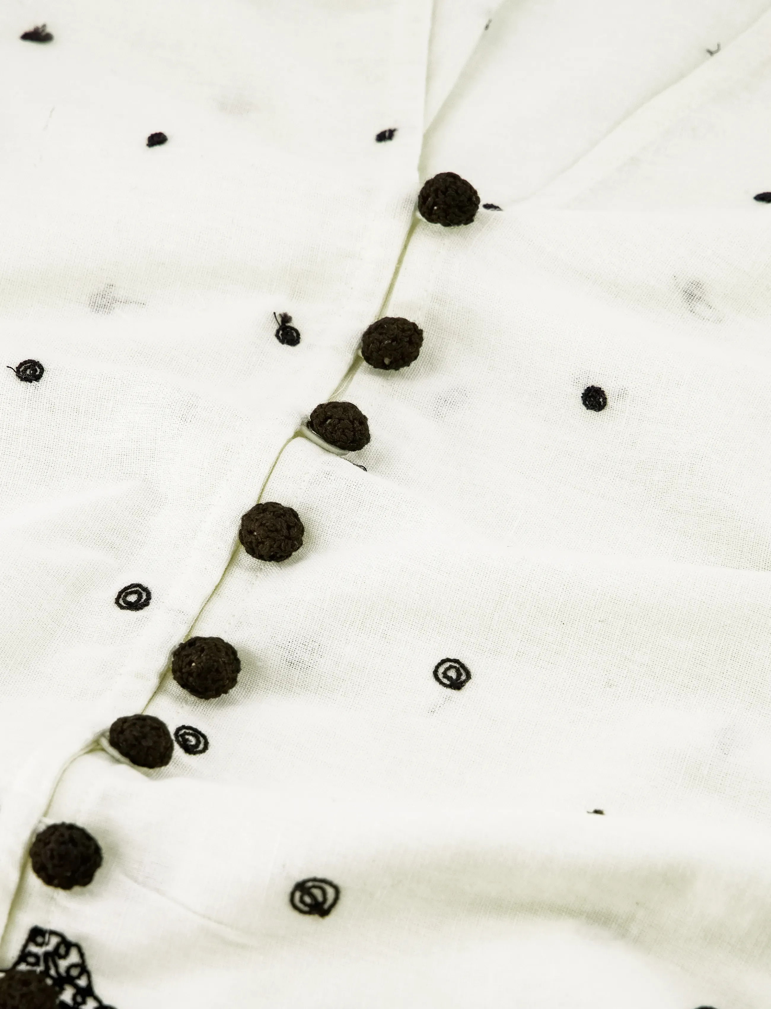 Fabienne Chapot - Tylera Blouse - kortärmade blusar - cosy white/black - 5