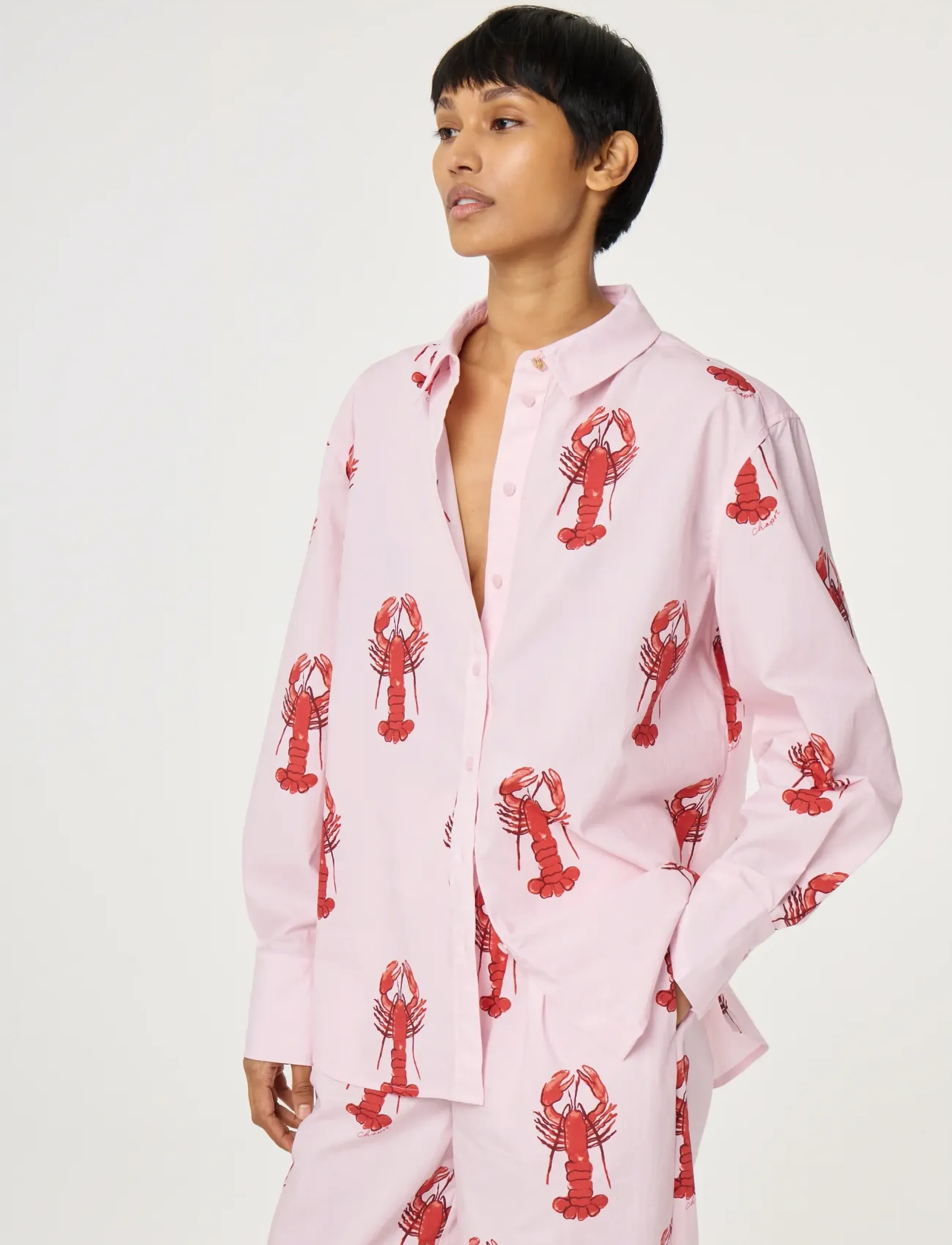 Fabienne Chapot Tony Blouse - Shirts - CHERRY BLOSSOM/TANGERINE TANGO / pink/rose