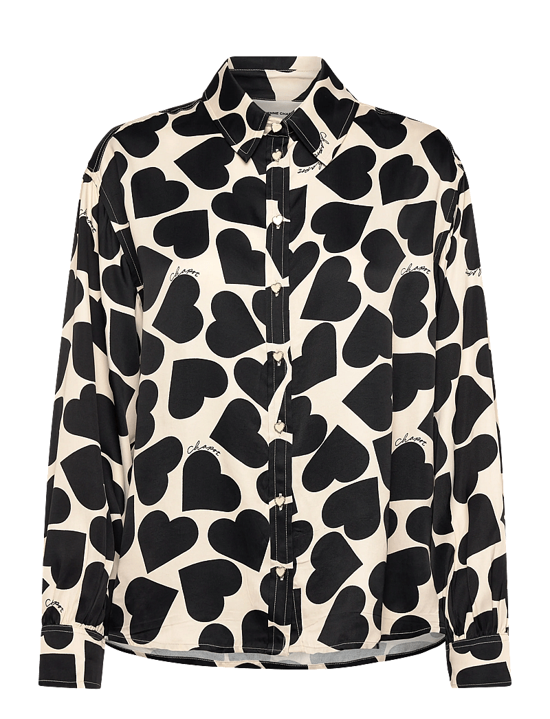 Fabienne Chapot - Aniko Blouse - kurzärmlige hemden - love print - 1