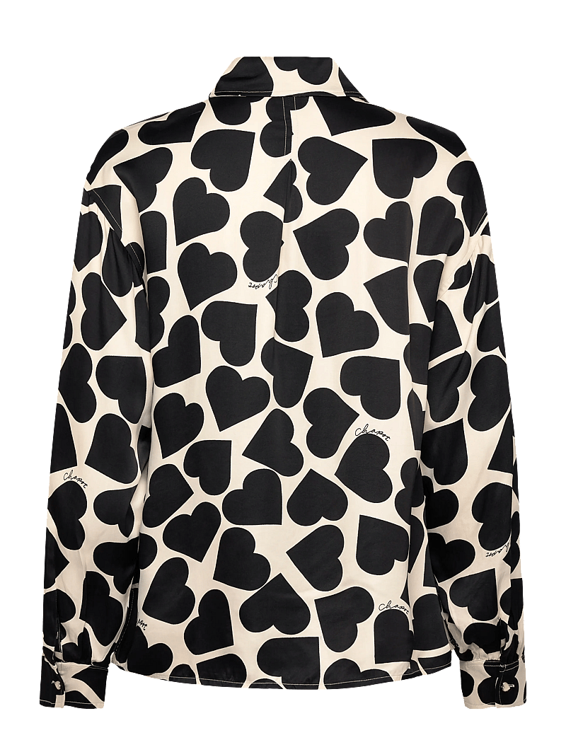 Fabienne Chapot - Aniko Blouse - kurzärmlige hemden - love print - 2