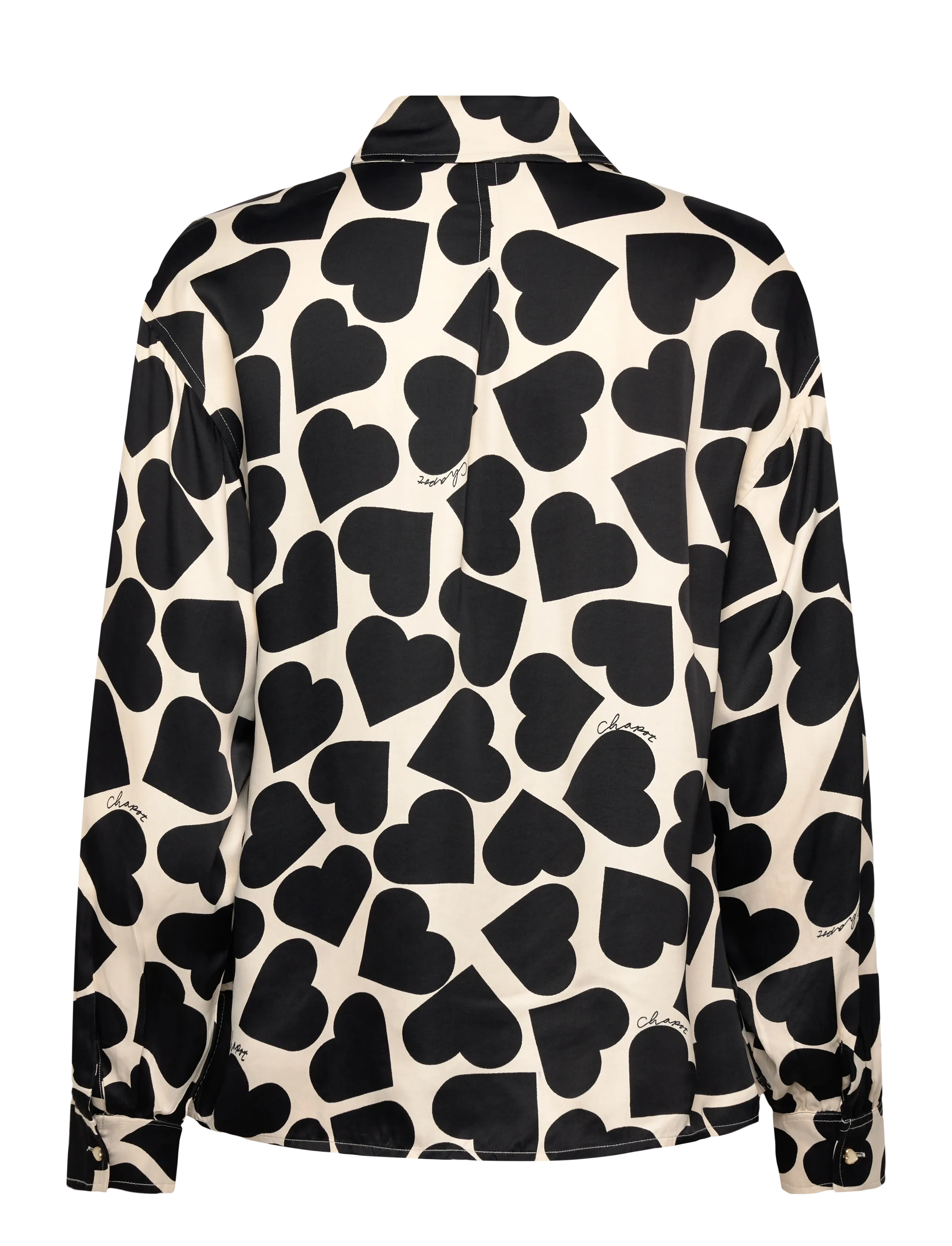 Fabienne Chapot - Aniko Blouse - kurzärmlige hemden - love print - 2