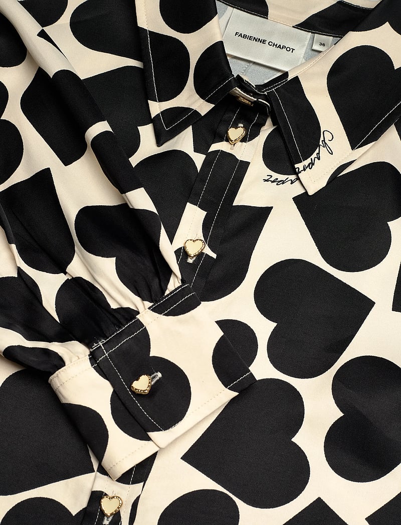 Fabienne Chapot - Aniko Blouse - kurzärmlige hemden - love print - 4