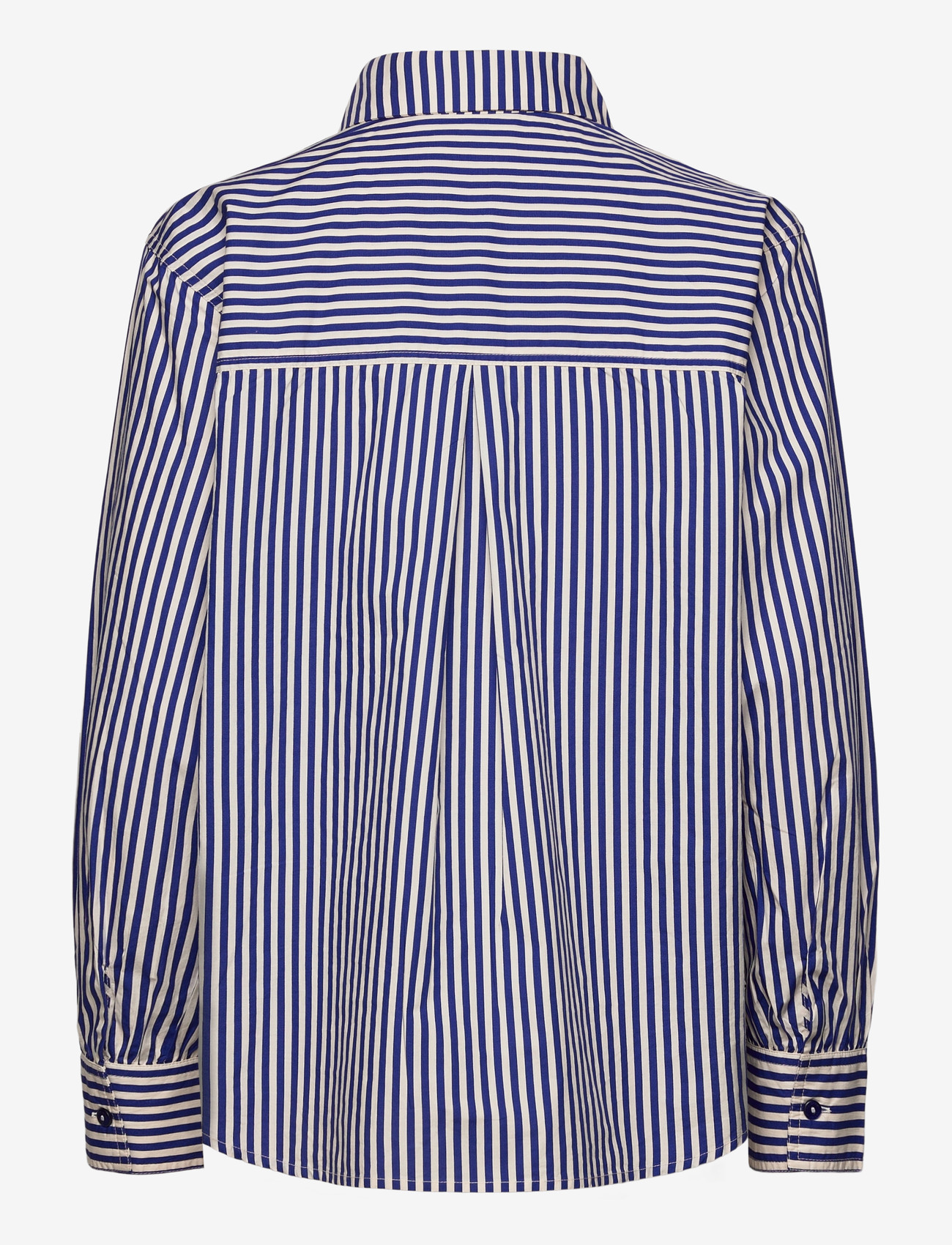 Fabienne Chapot - Alex Heart Blouse - long-sleeved shirts - cosy white/royal cobalt - 2