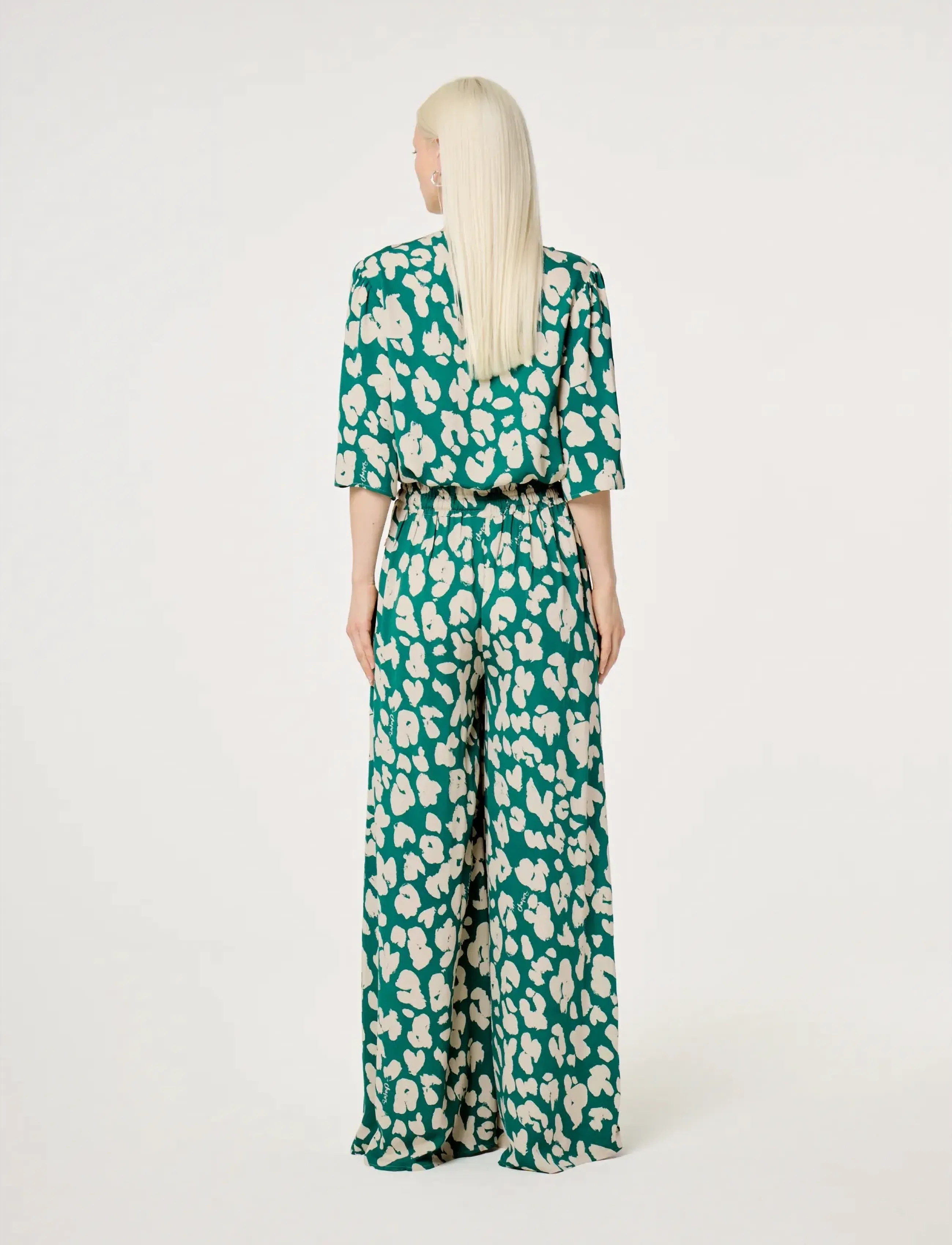 Fabienne Chapot - Starlet Blouse - kortärmade blusar - evergreen/cosy white - 3