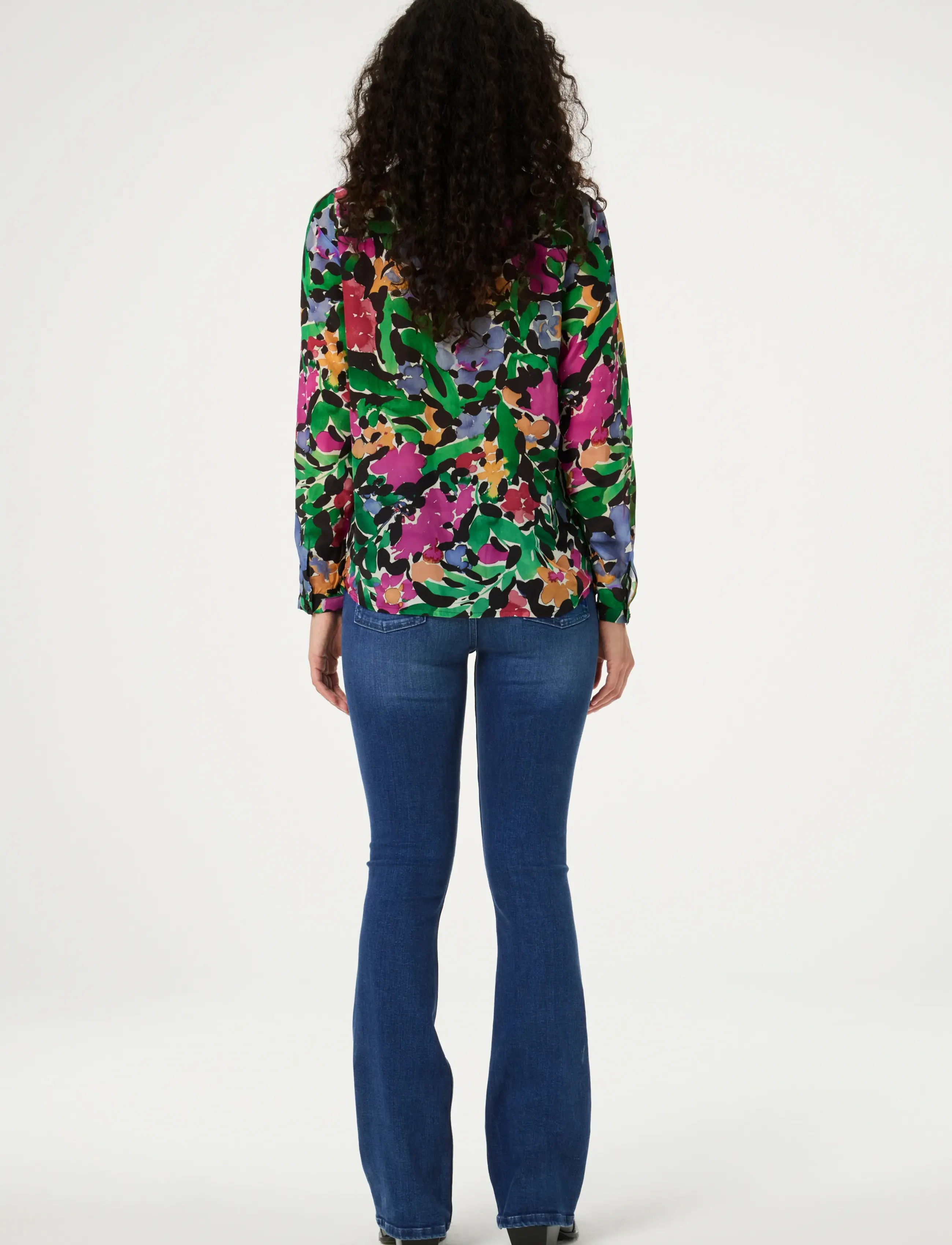 Fabienne Chapot - Sunrise Blouse - pitkähihaiset puserot - black/vintage rose - 4