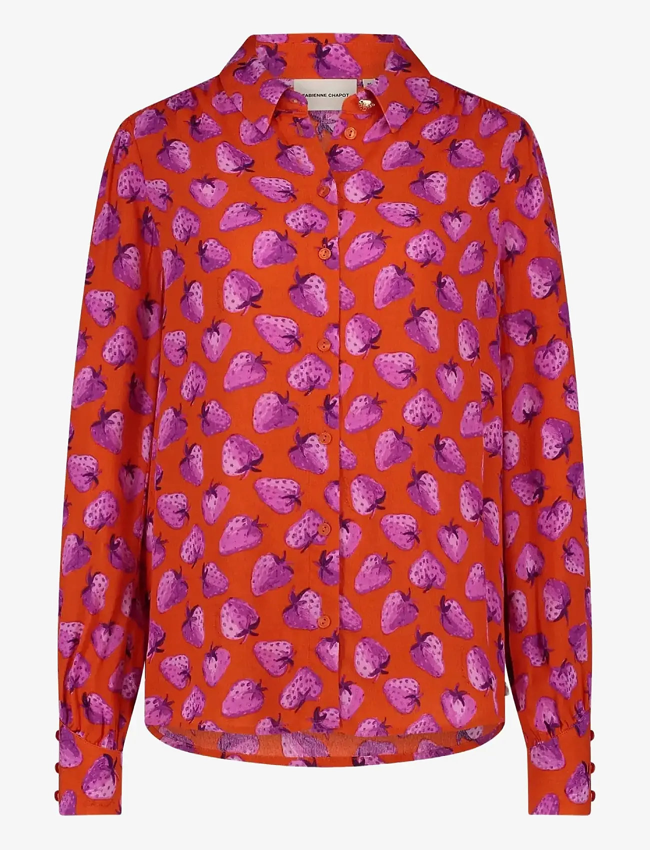 Fabienne Chapot - Coco Blouse - långärmade blusar - tangerine/pink dream - 1