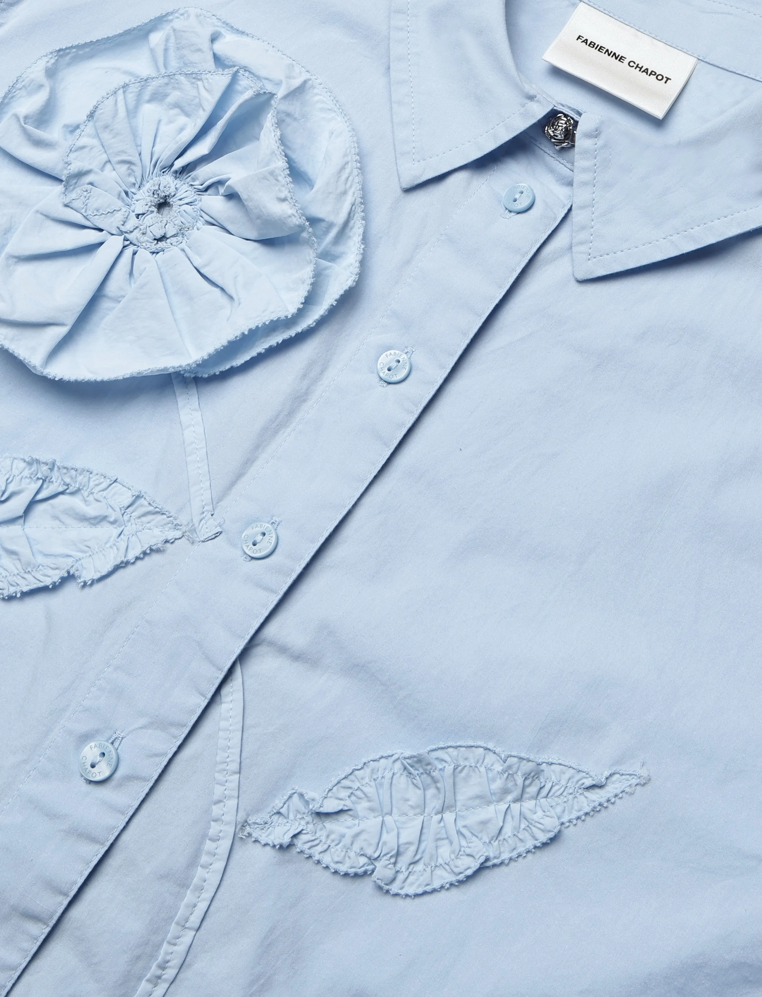 Fabienne Chapot - Alex Blouse - langärmlige hemden - icey blue - 5