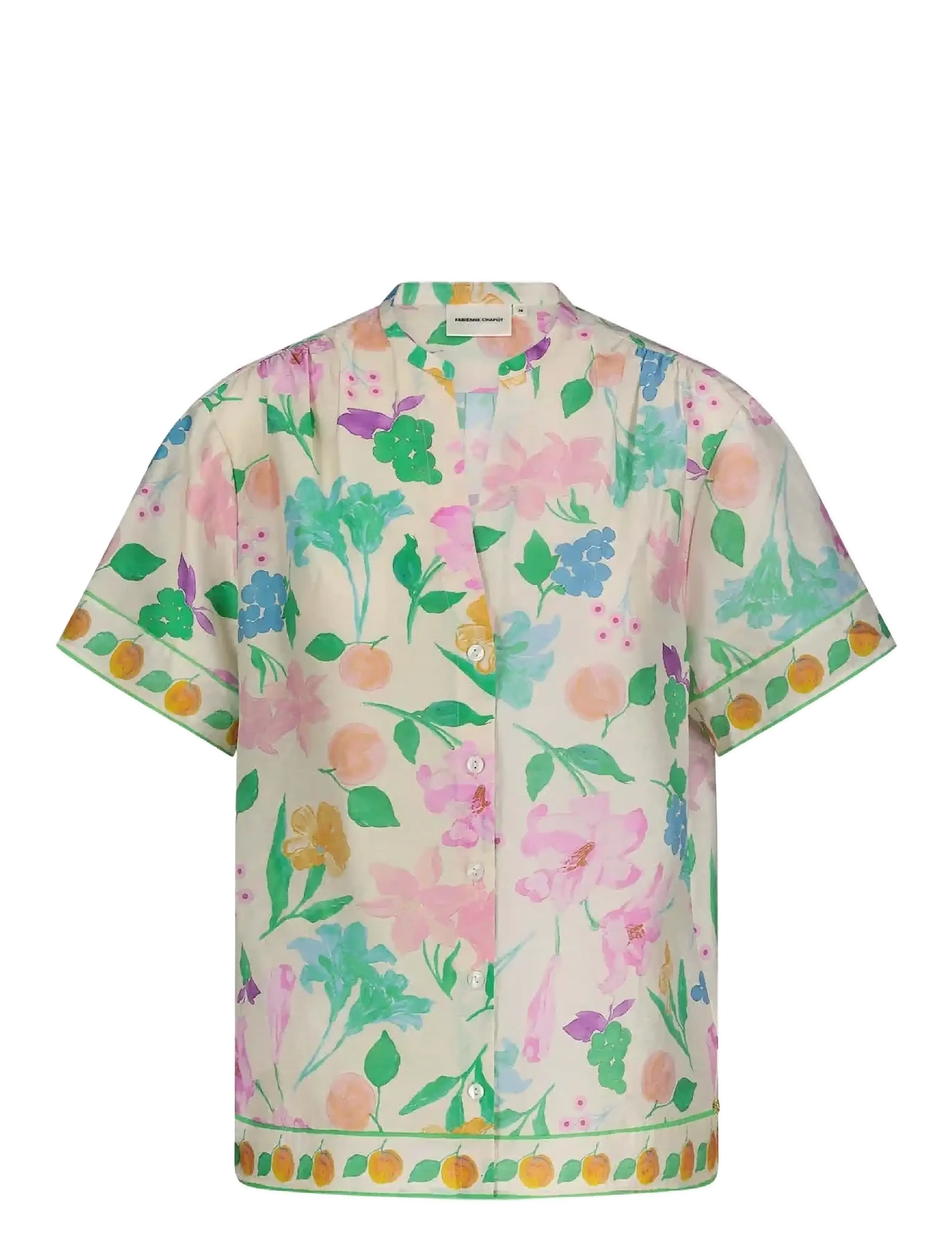 Fabienne Chapot Brock Blouse - Fabienne Chapot - WARM WHITE/GREEN GLO / cream