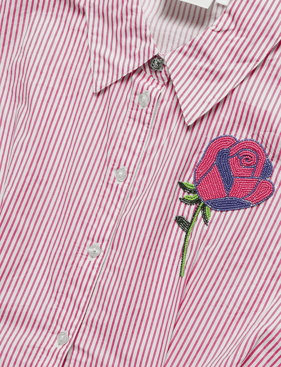 Fabienne Chapot - Irina Blouse - long sleeved blouses - pink/cosy white - 2