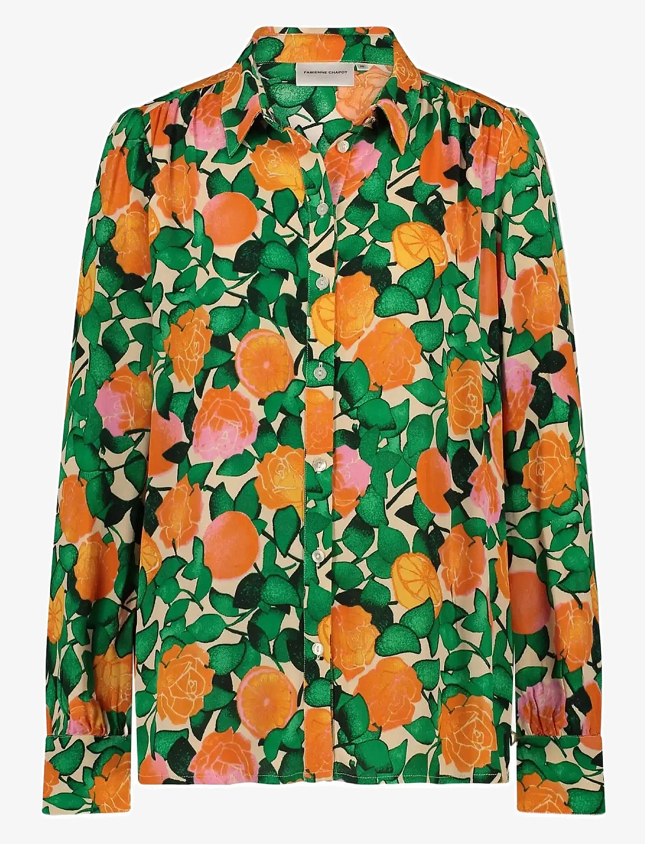 Fabienne Chapot - Coco Blouse - langärmlige blusen - grass is greener/jus - 0