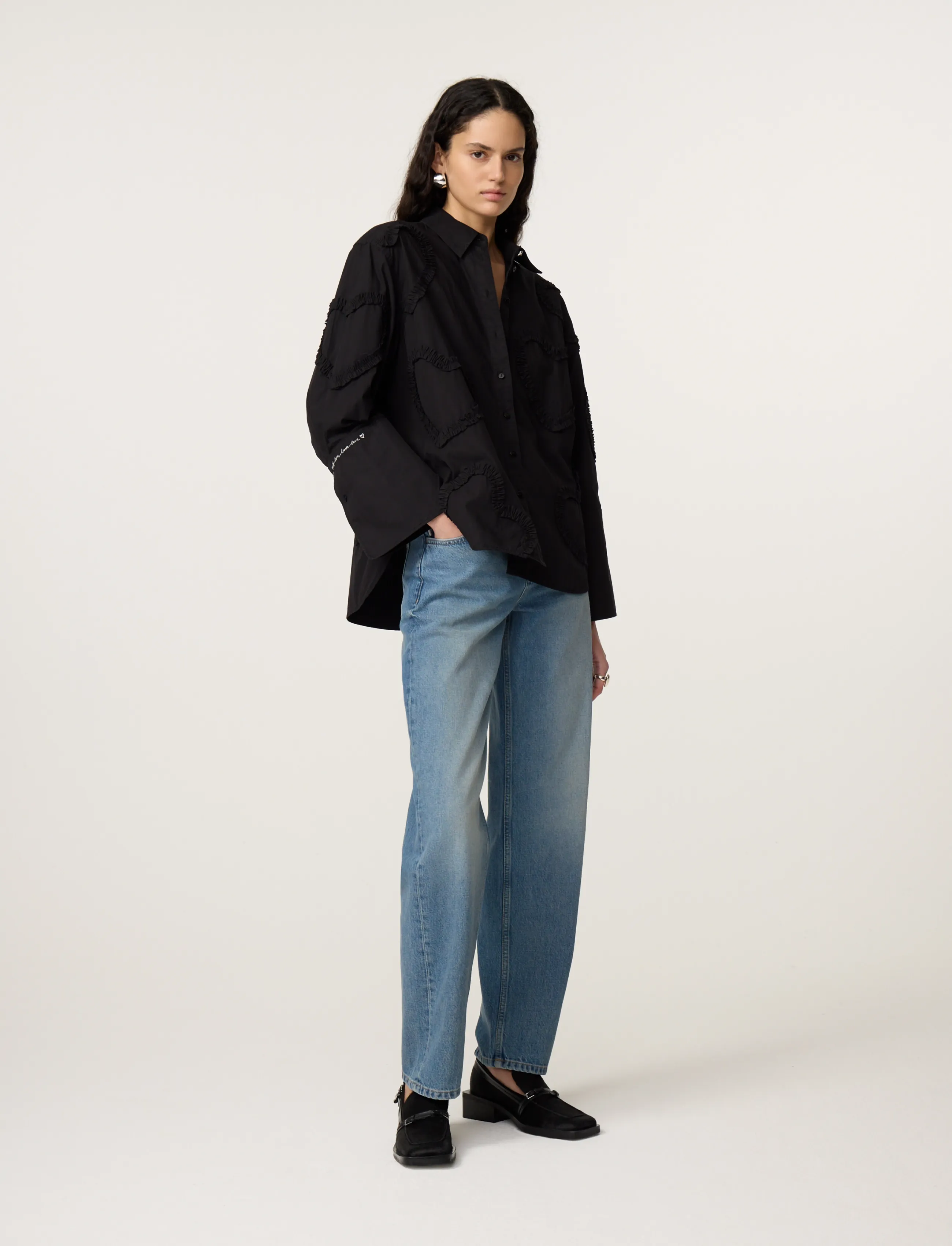 Fabienne Chapot Horace Blouse - Hemden - BLACK / black